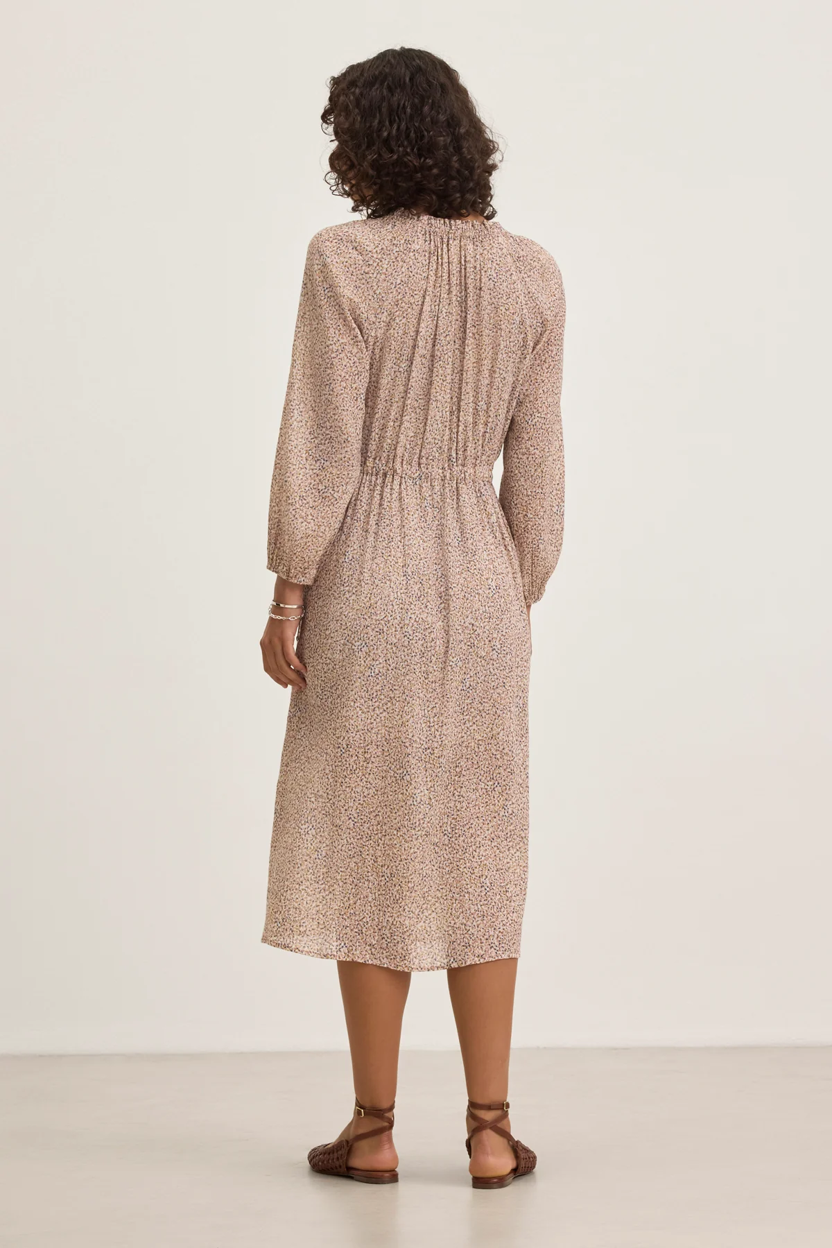 LIMA PRINTED CRINKLE COTTON GAUZE DRESS
