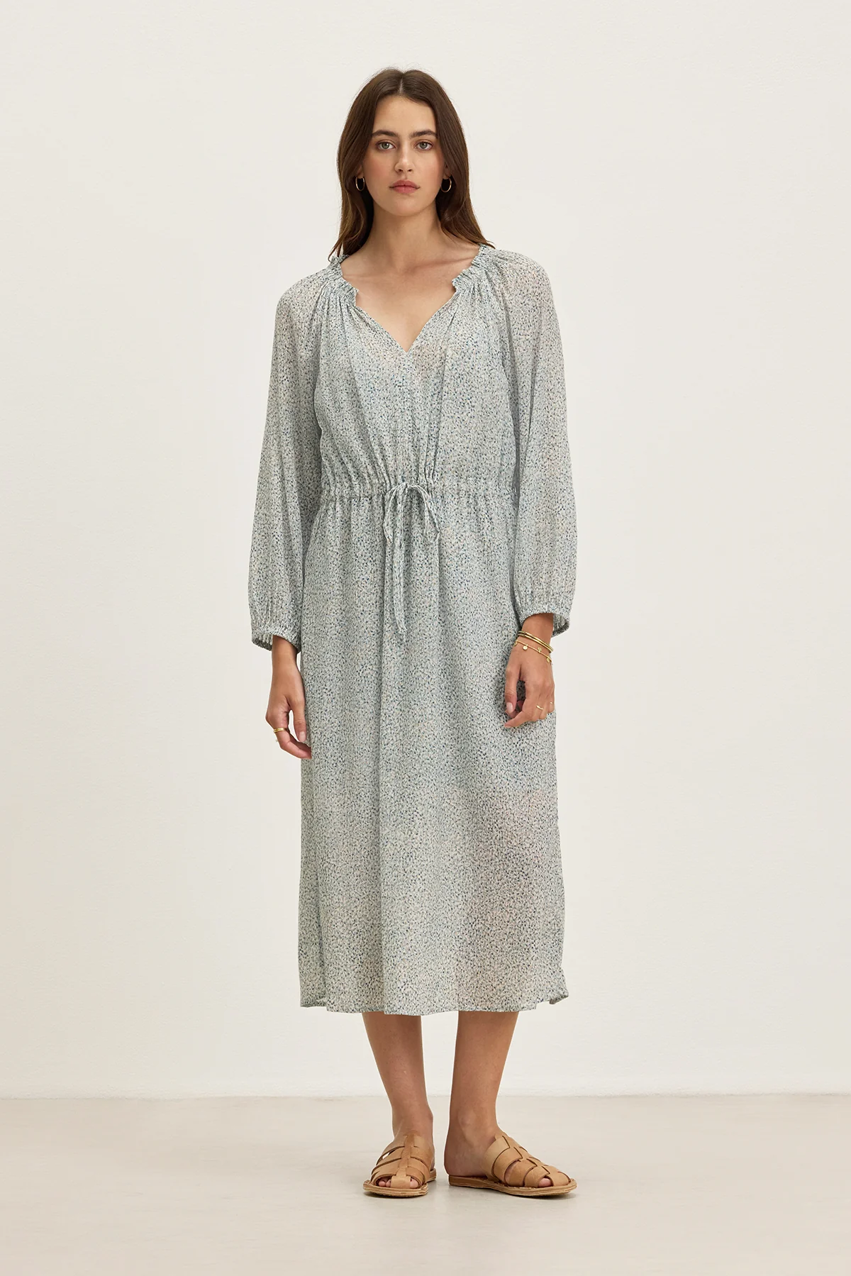 LIMA PRINTED CRINKLE COTTON GAUZE DRESS