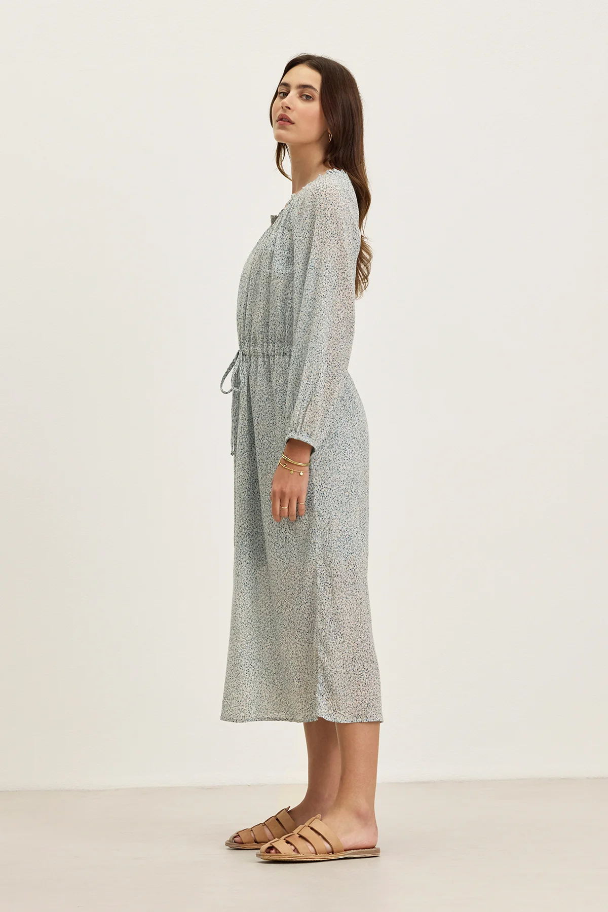LIMA PRINTED CRINKLE COTTON GAUZE DRESS
