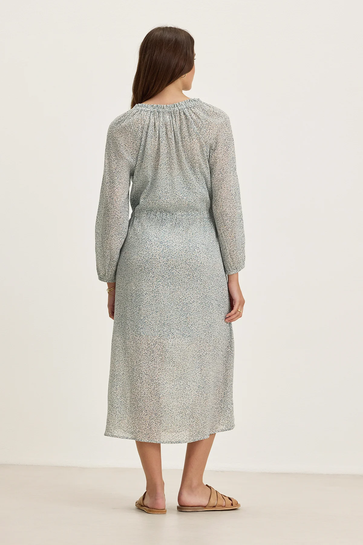 LIMA PRINTED CRINKLE COTTON GAUZE DRESS