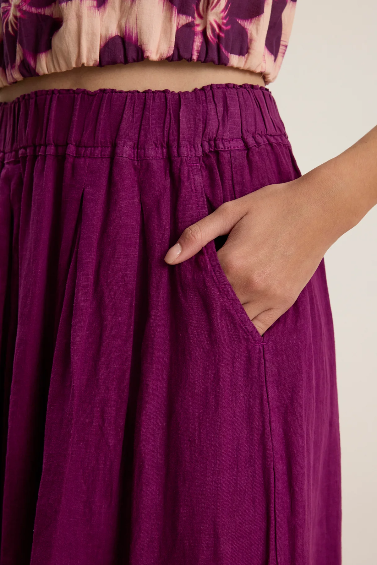 LINDA LINEN SKIRT