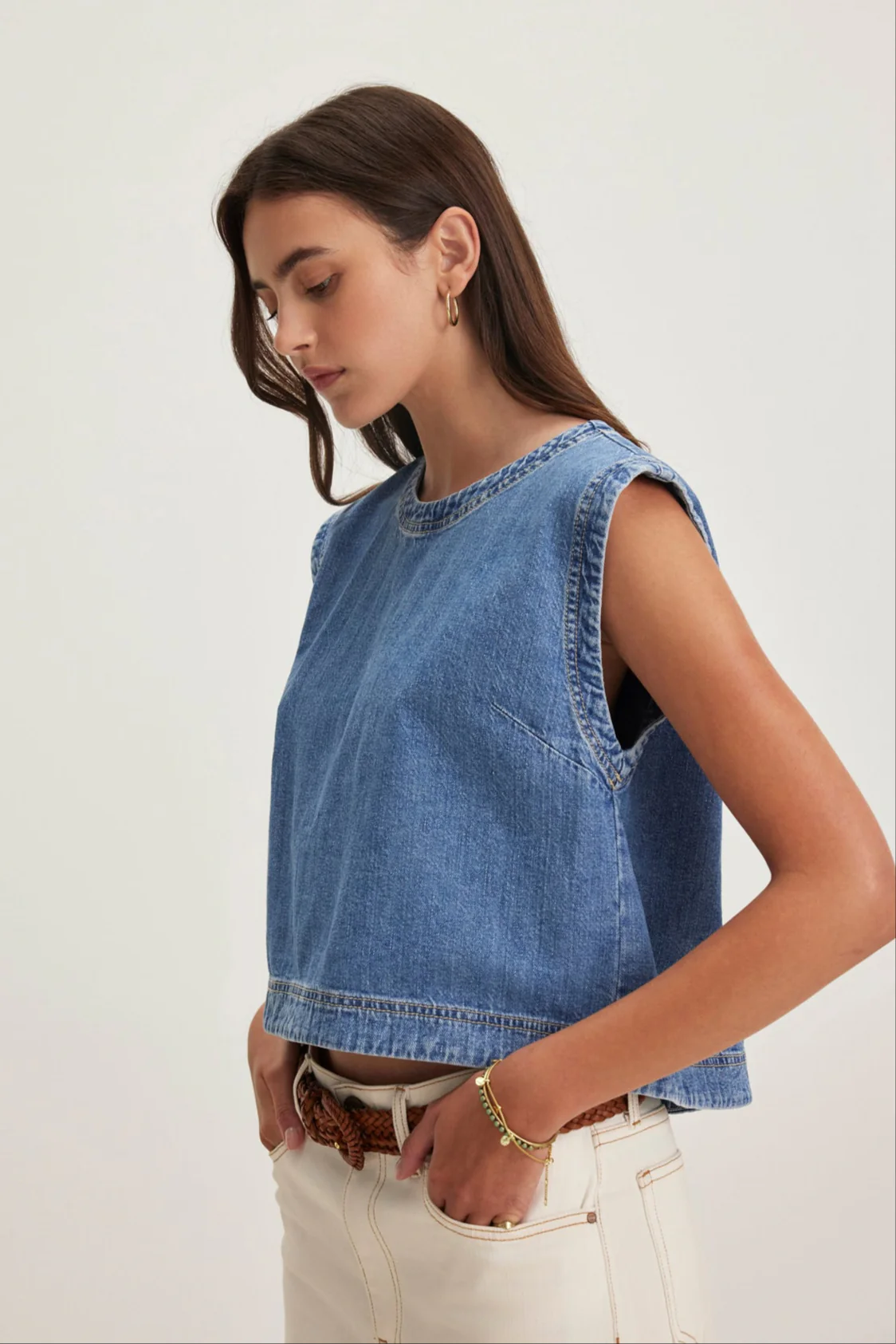 LOREN DENIM TOP