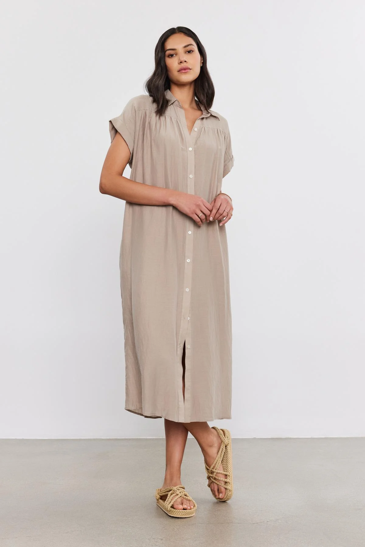 MARLA SILK COTTON VOILE DRESS