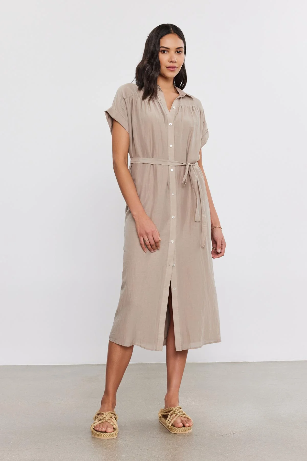 MARLA SILK COTTON VOILE DRESS