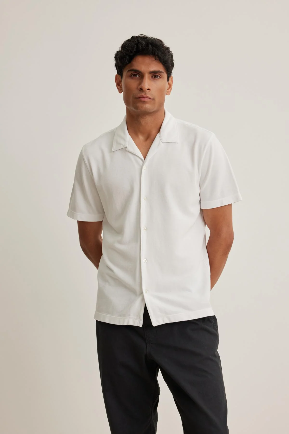 MARTYN PIQUE BUTTON-UP SHIRT