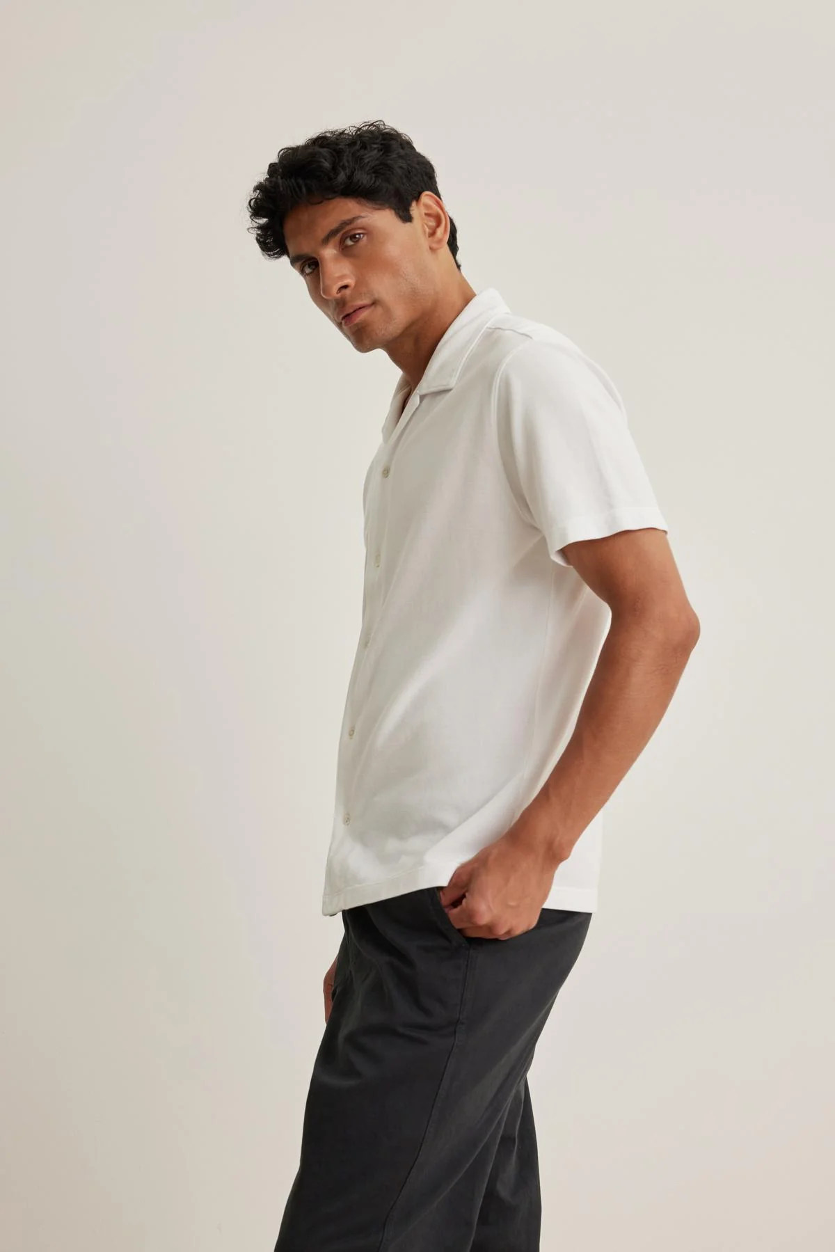 MARTYN PIQUE BUTTON-UP SHIRT