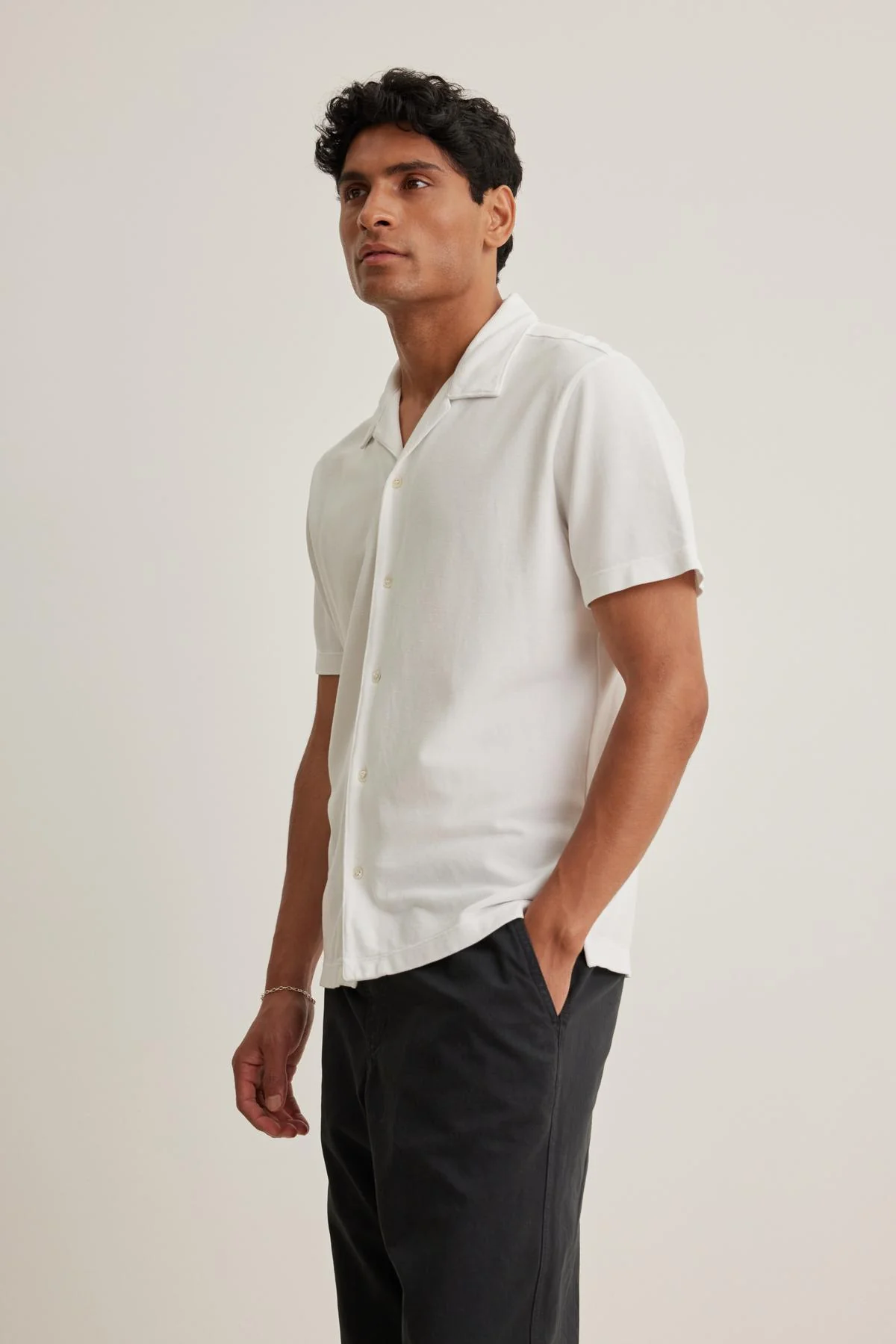 MARTYN PIQUE BUTTON-UP SHIRT