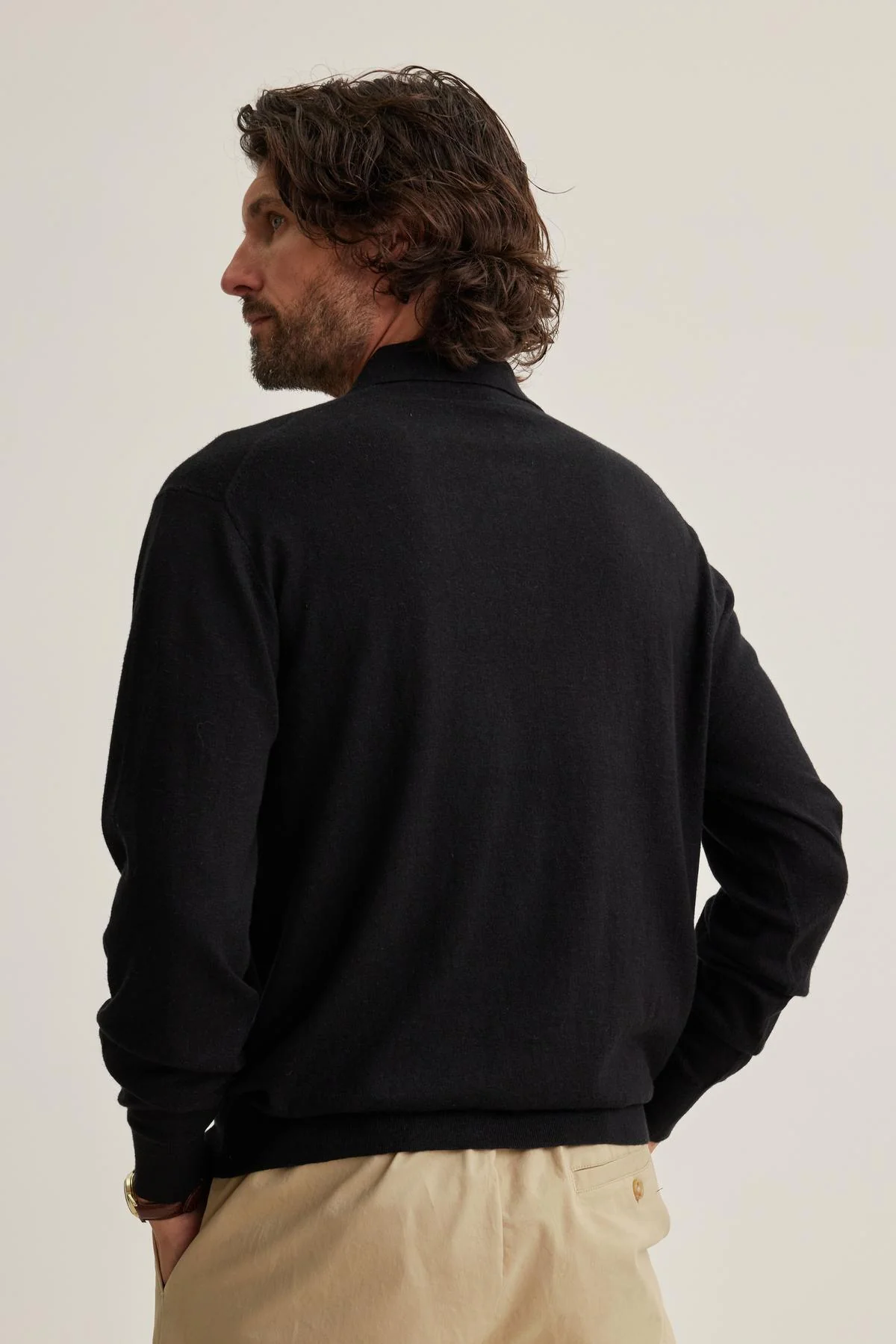 MATTEO COTTON LINEN SWEATER POLO