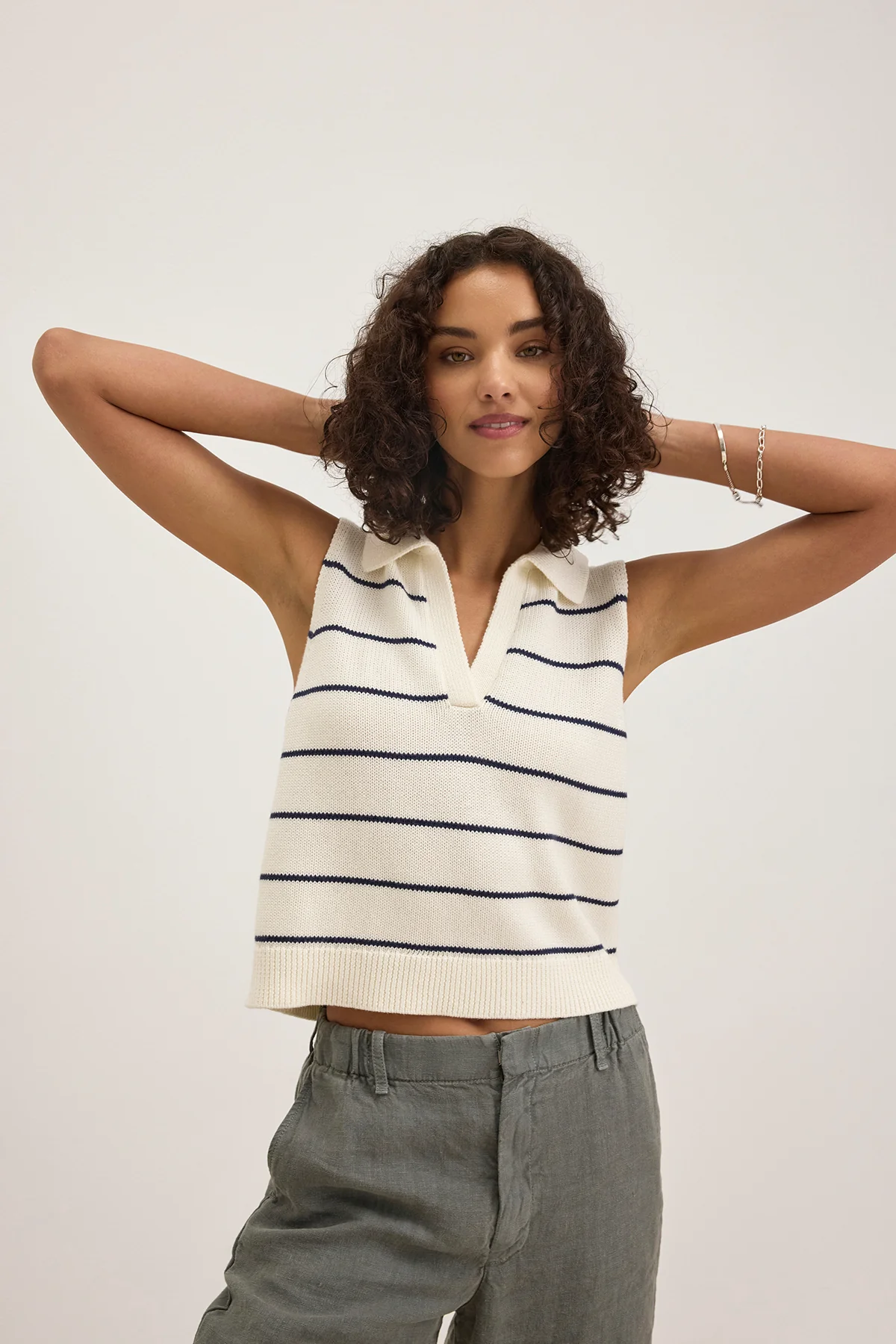 NAYLA COTTON CASHMERE SWEATER VEST