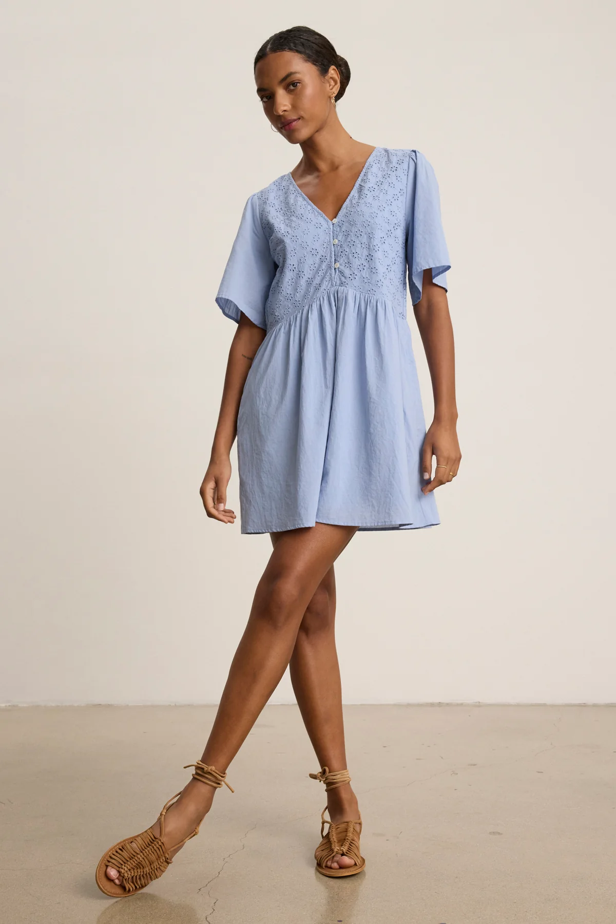 NELLI EYELET DRESS