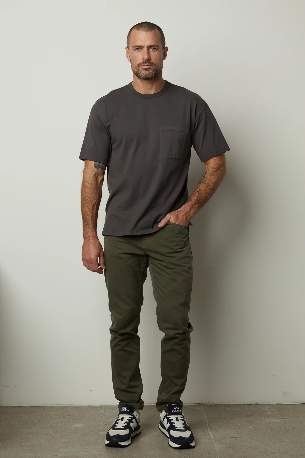 NEPTUNE CREW NECK POCKET TEE
