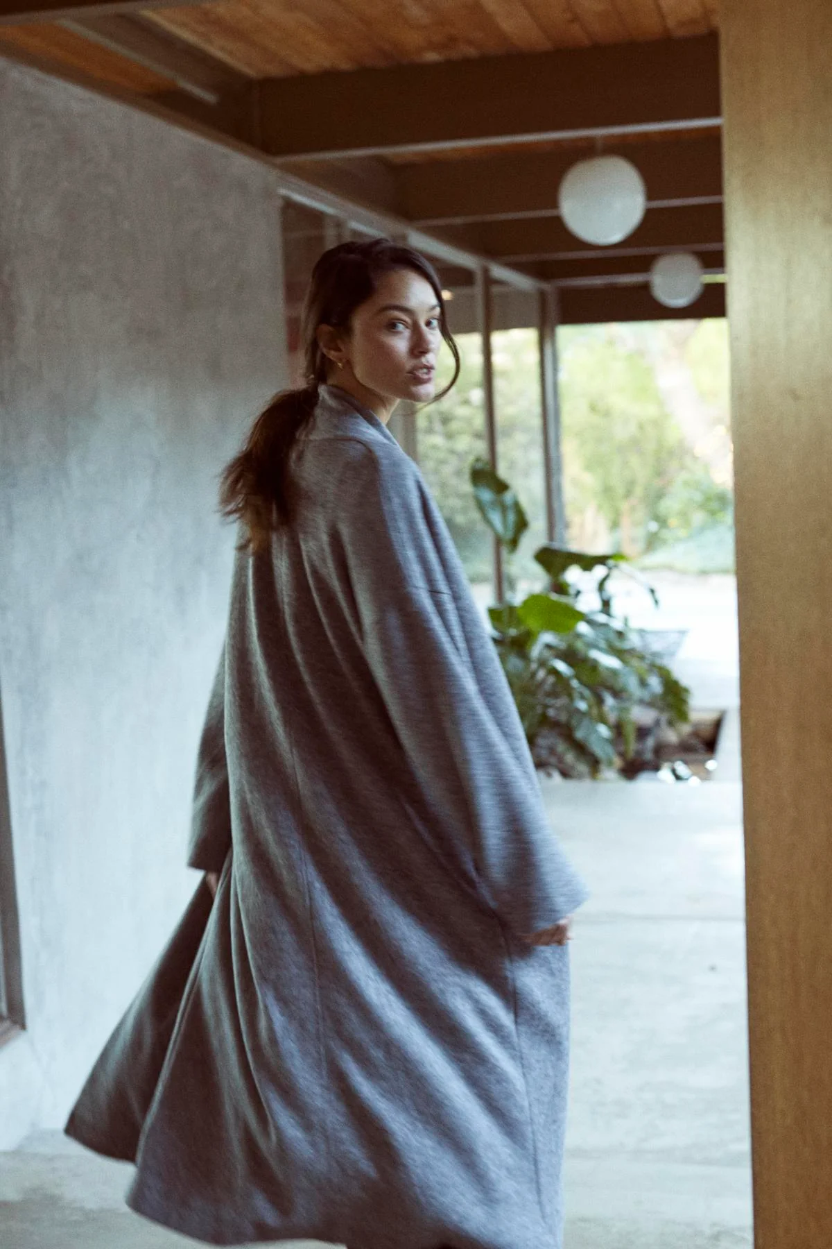 PATRICIA DOUBLE KNIT DUSTER CARDIGAN
