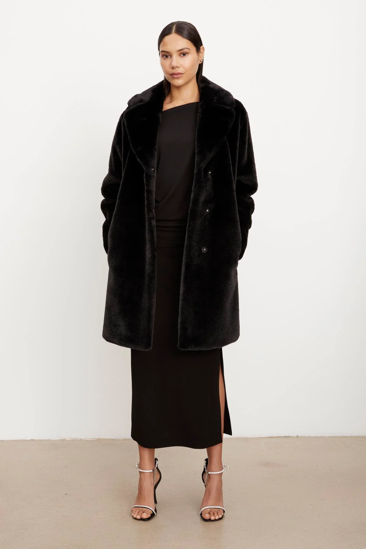 EVALYN LUX FAUX FUR COAT