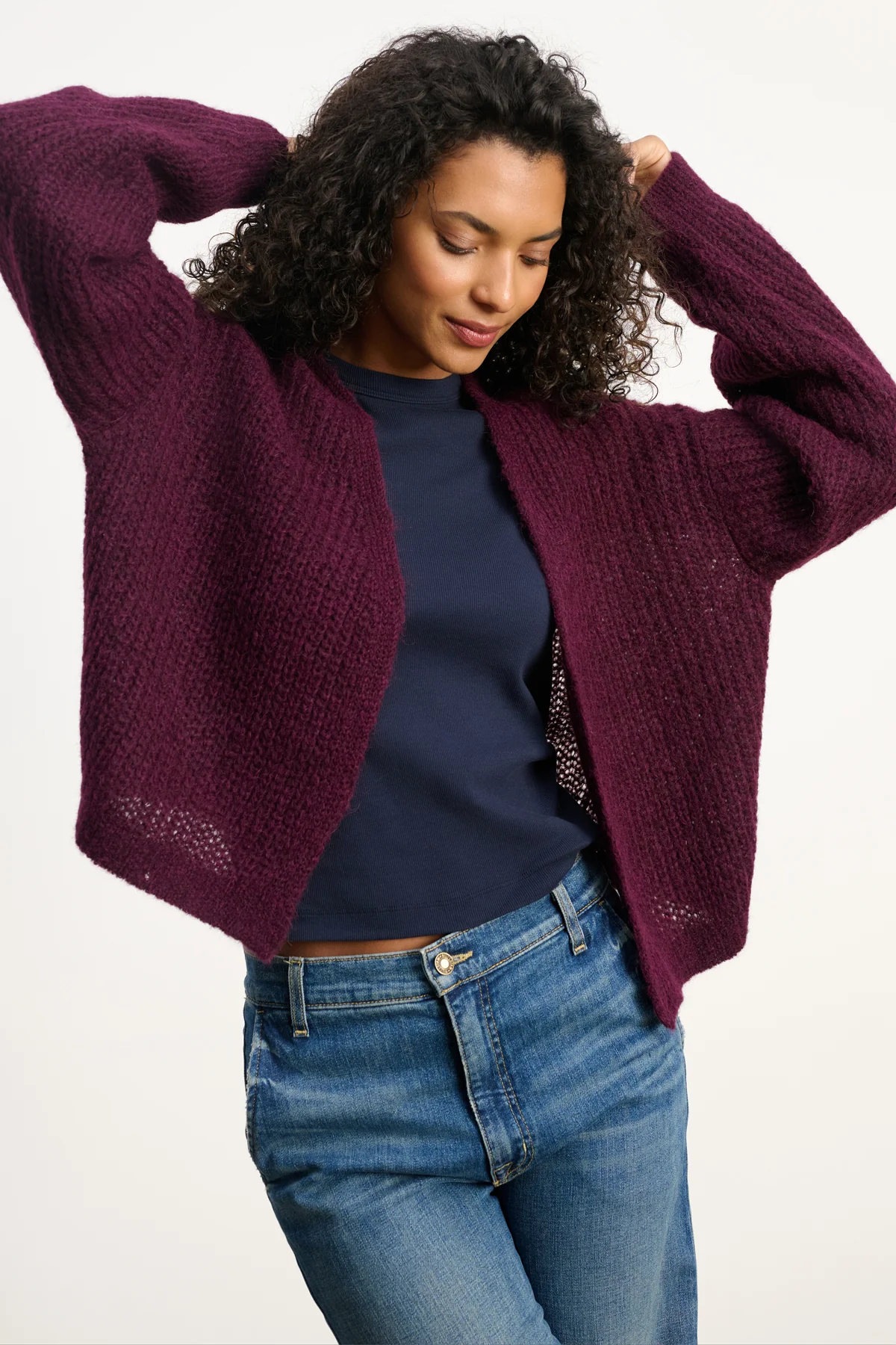RANYA ALPACA CARDIGAN