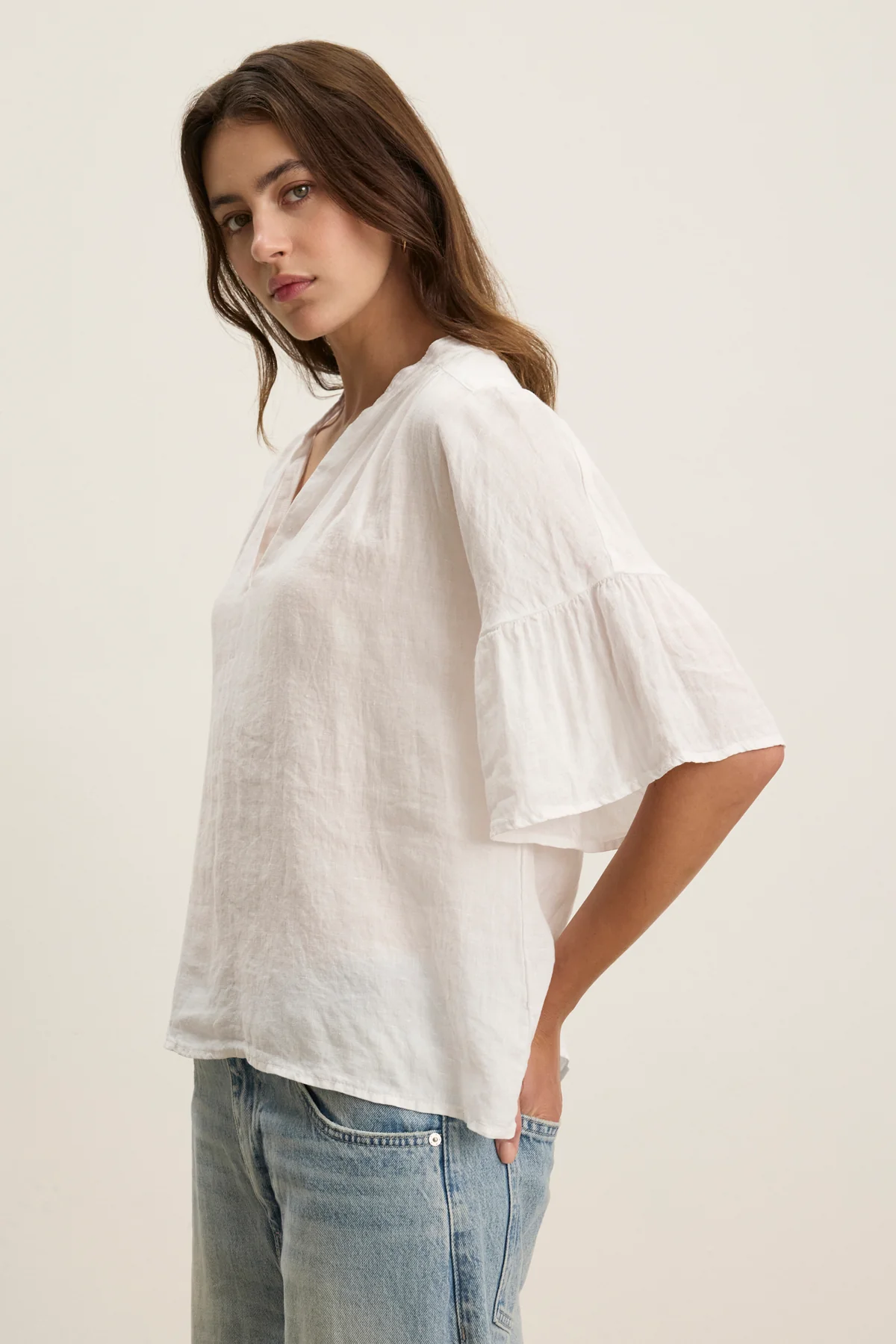 RAYE LINEN TOP
