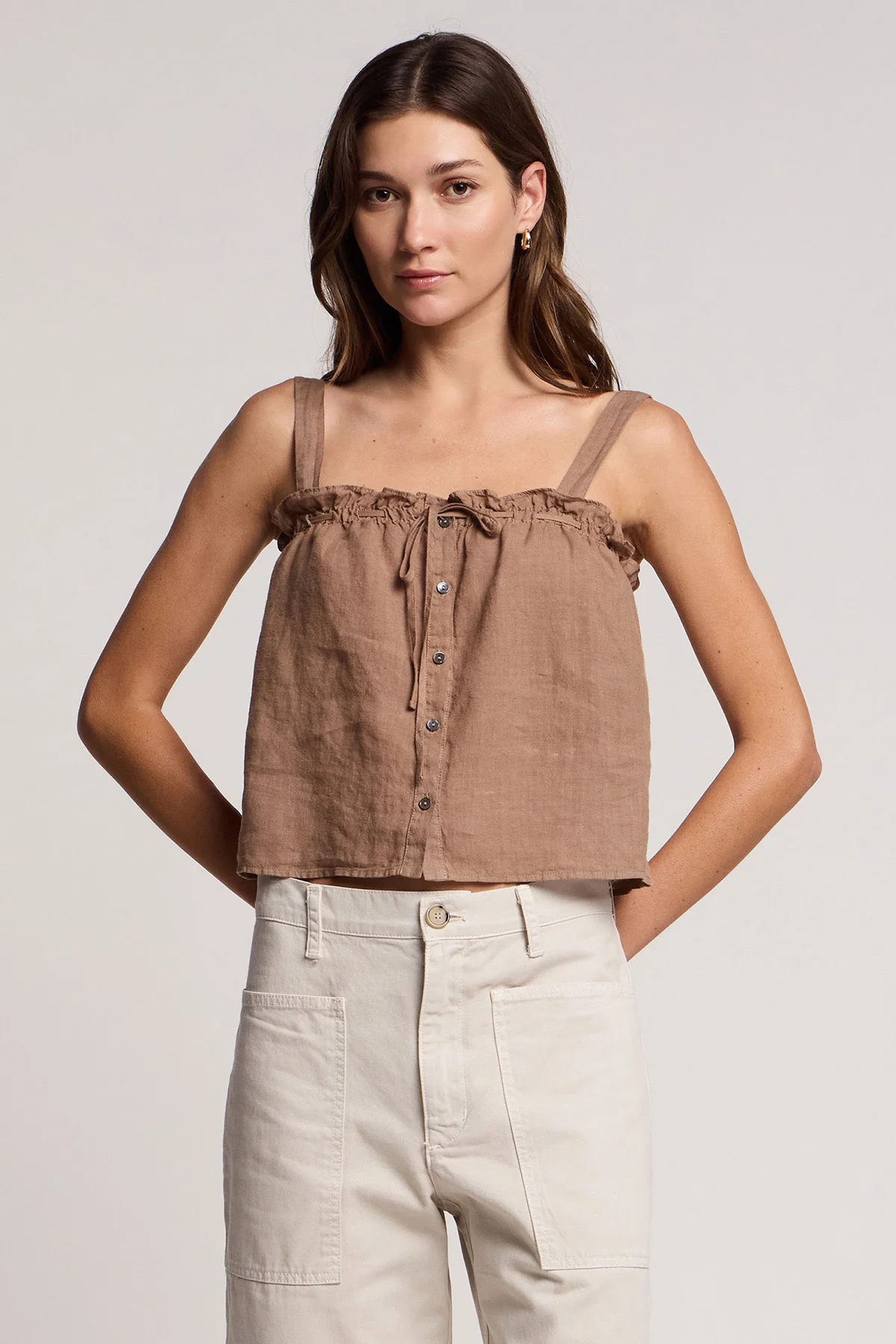 IZZIE LINEN TANK TOP