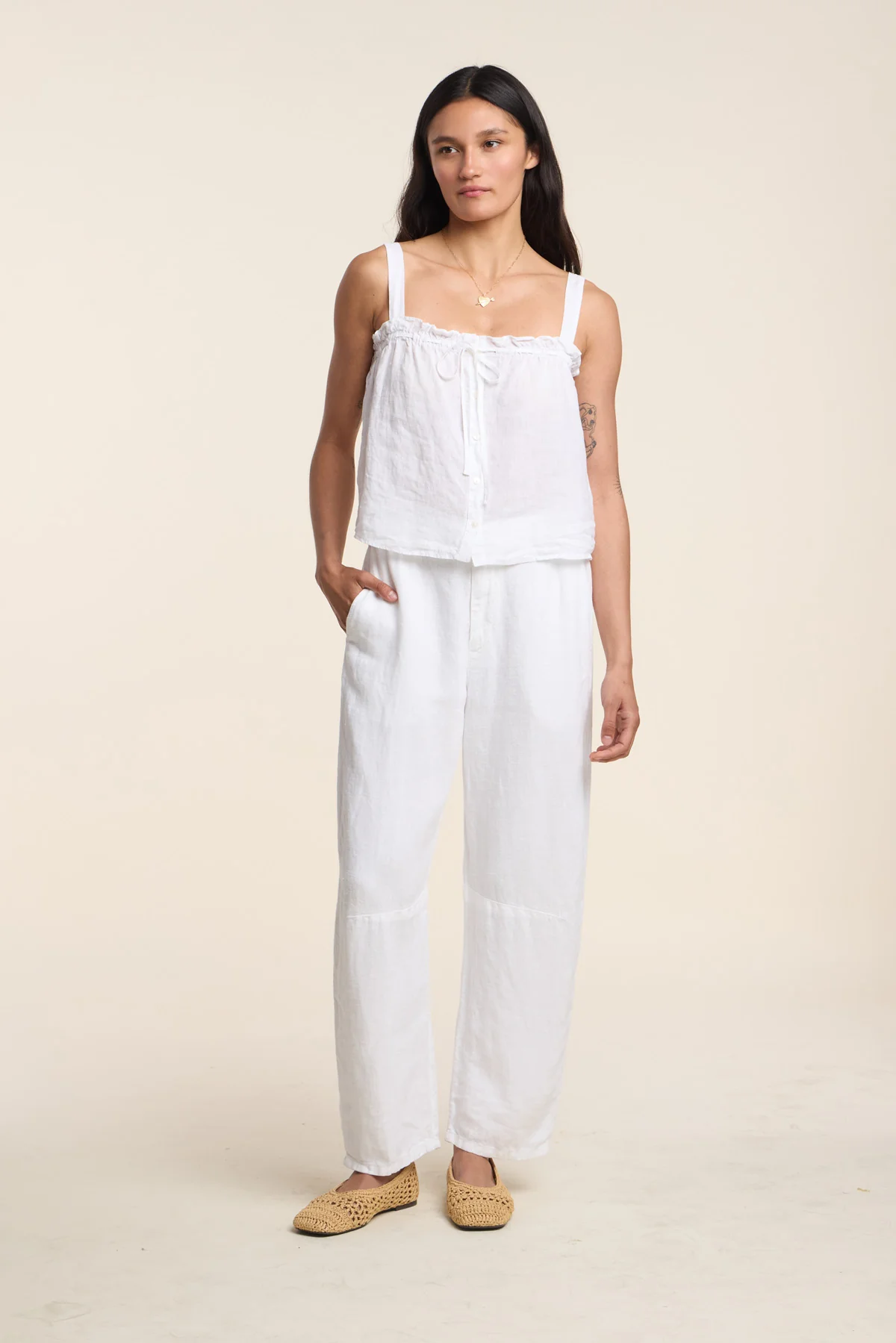 IZZIE LINEN TANK TOP
