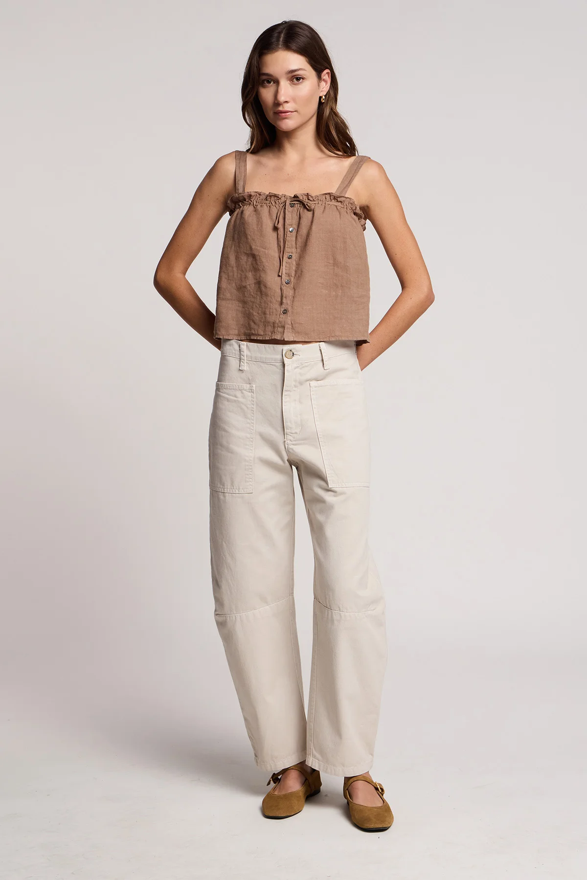 IZZIE LINEN TANK TOP