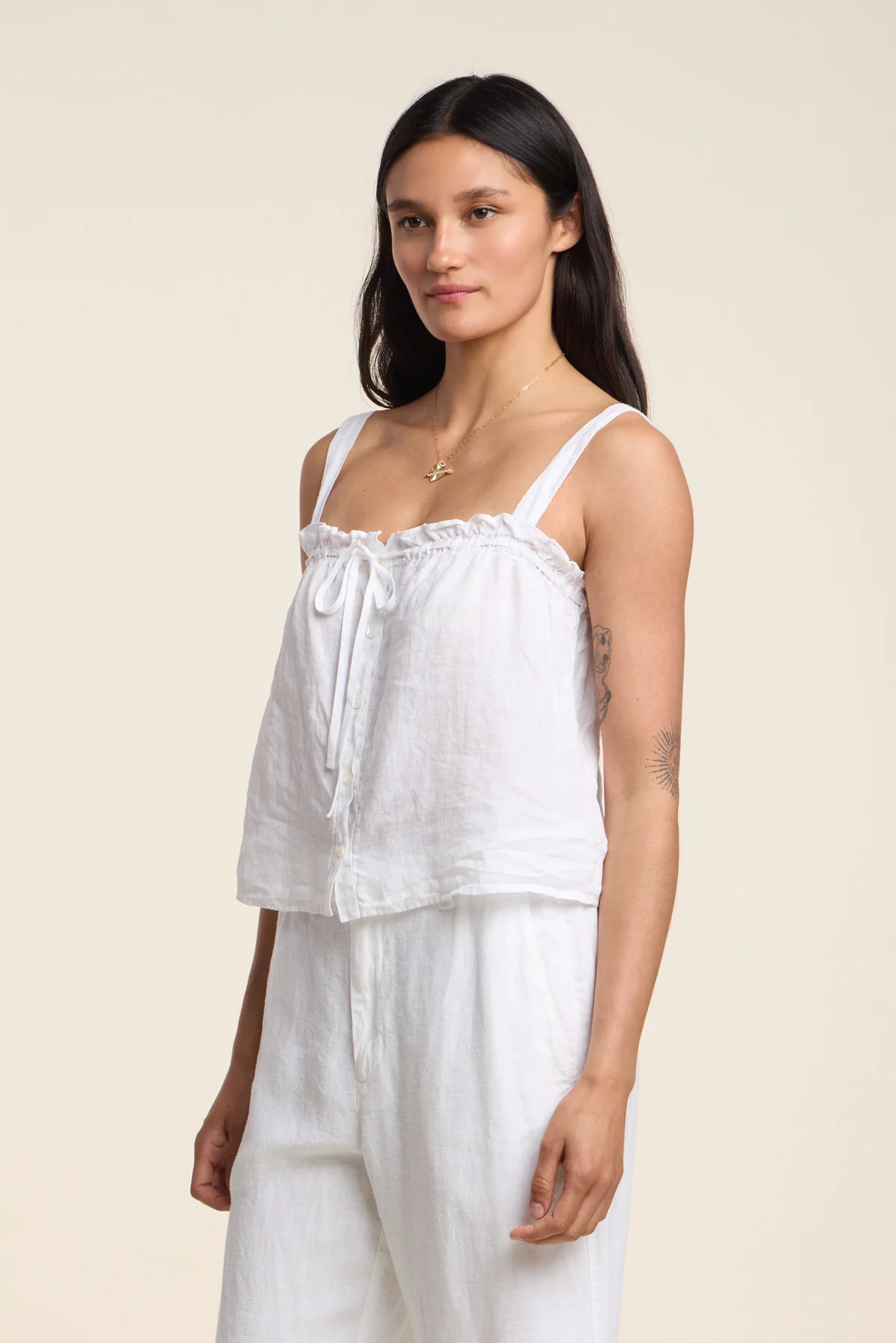 IZZIE LINEN TANK TOP