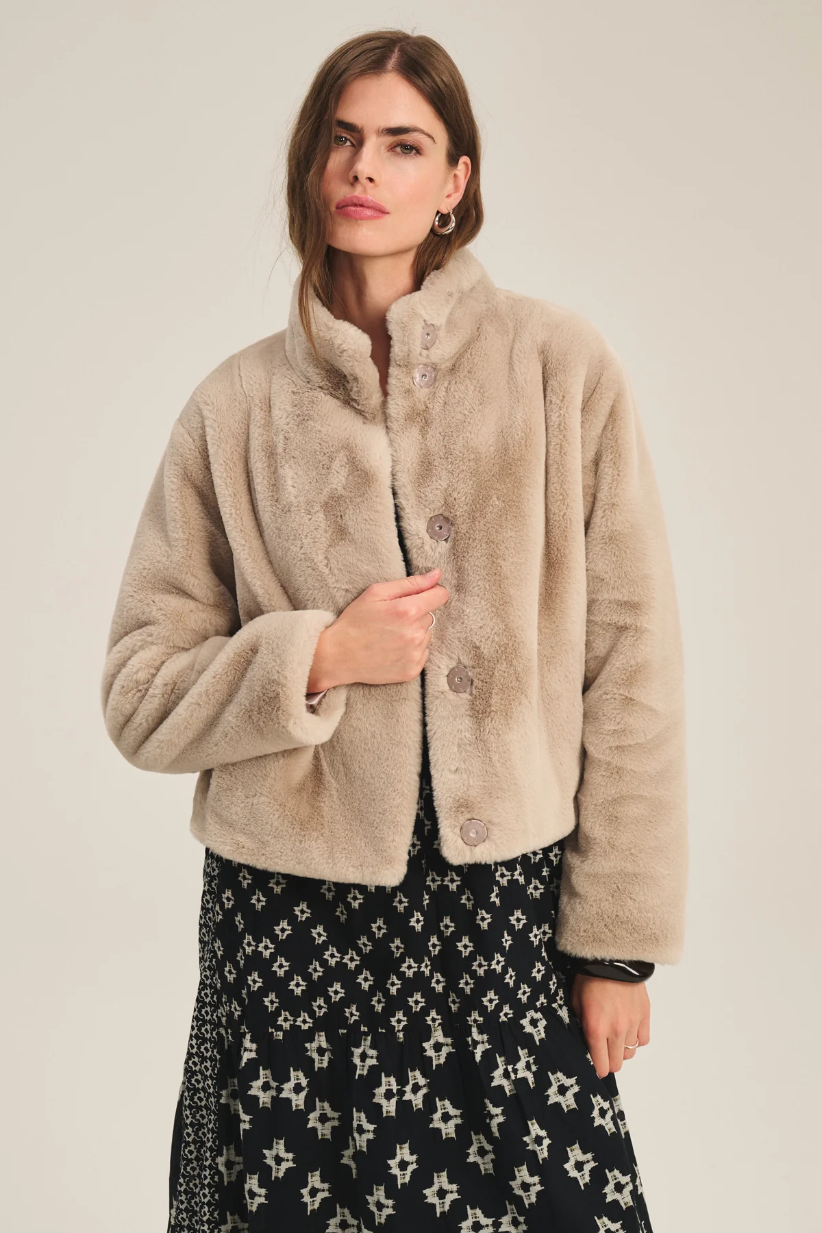 SHEENA LUXE FAUX FUR JACKET