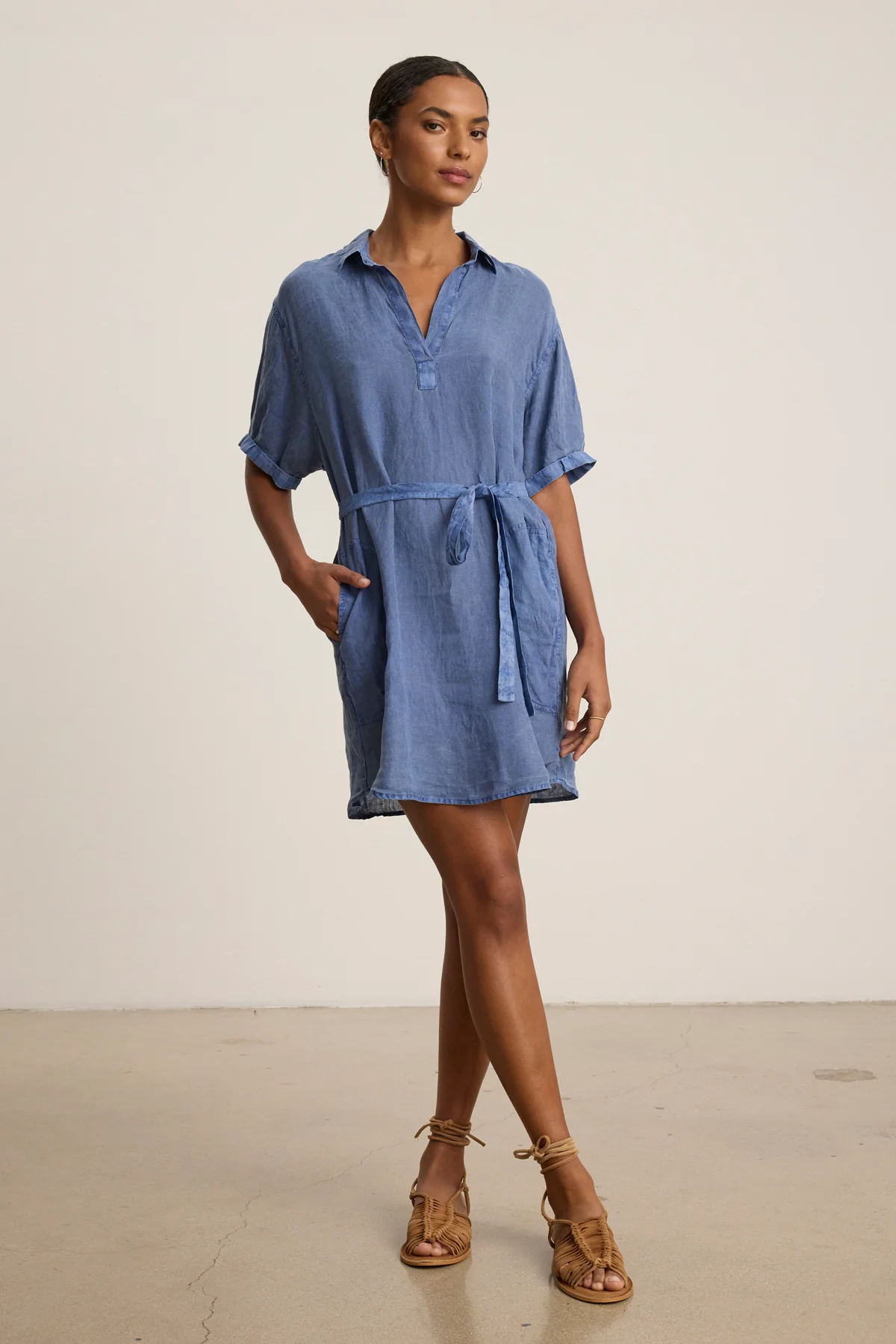 STELLA LINEN DRESS