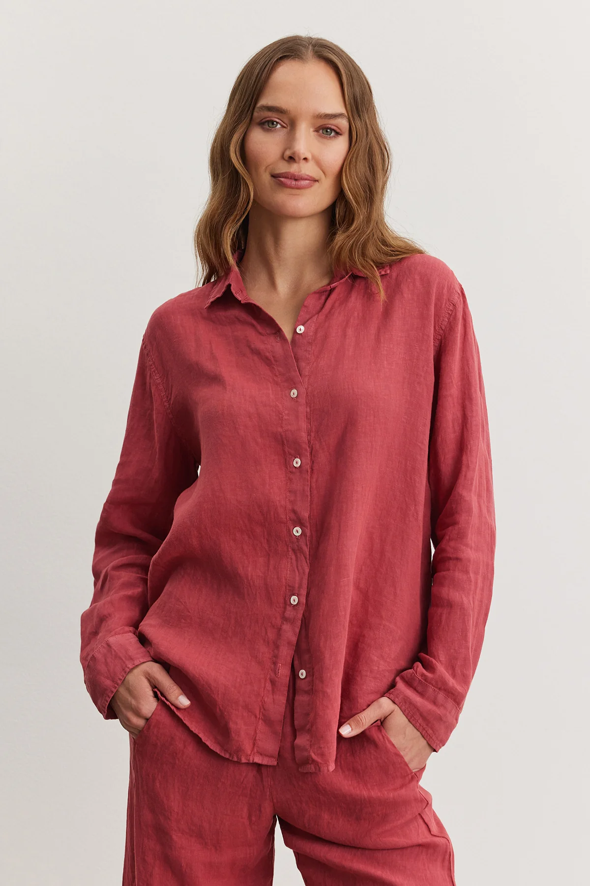WILLOW LINEN BUTTON-UP SHIRT
