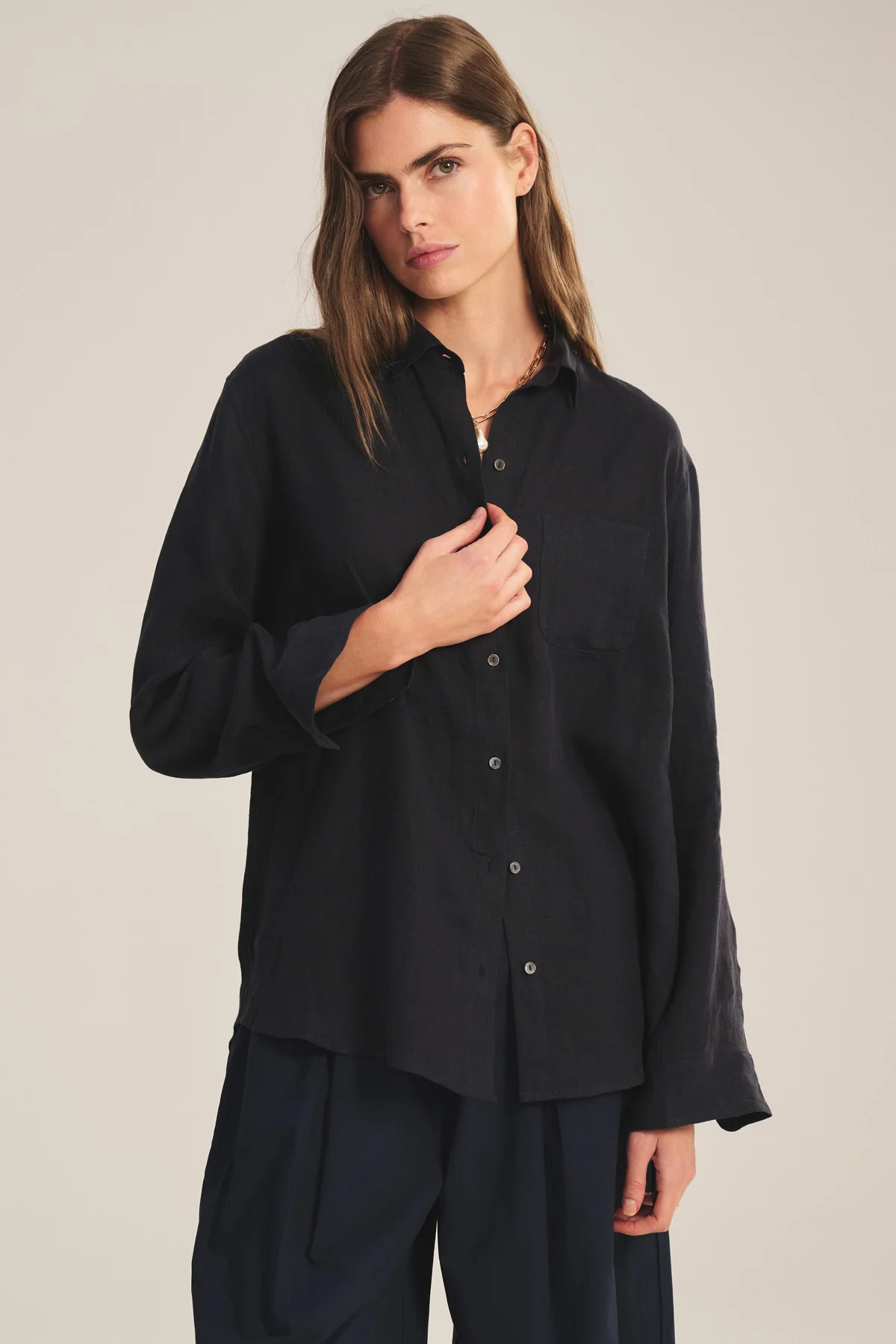 MULHOLLAND LINEN SHIRT
