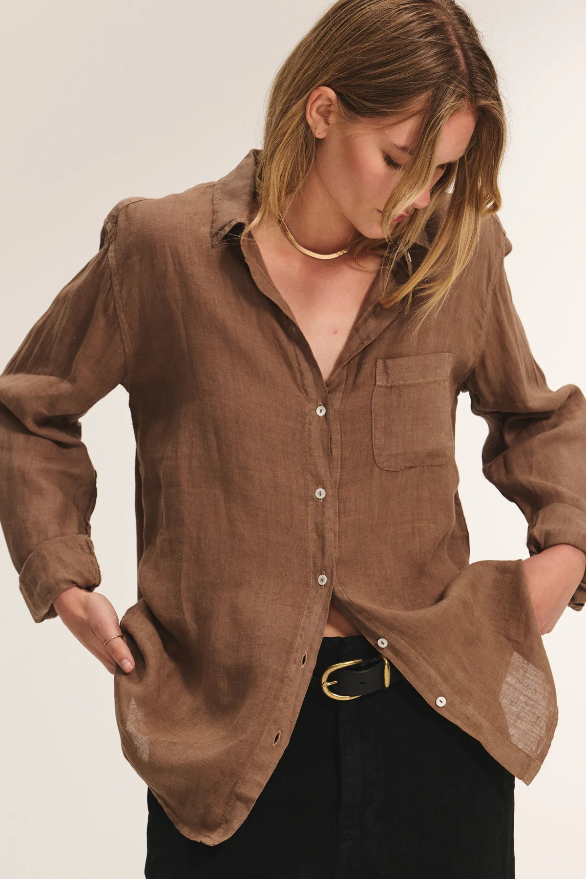 MULHOLLAND LINEN SHIRT