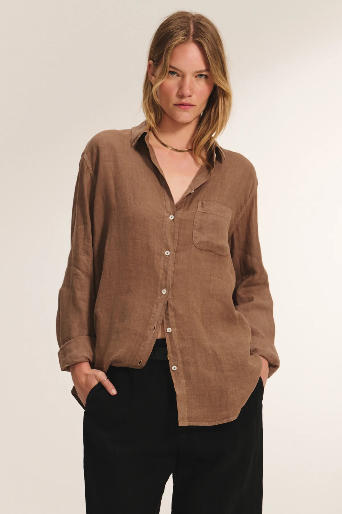 MULHOLLAND LINEN SHIRT