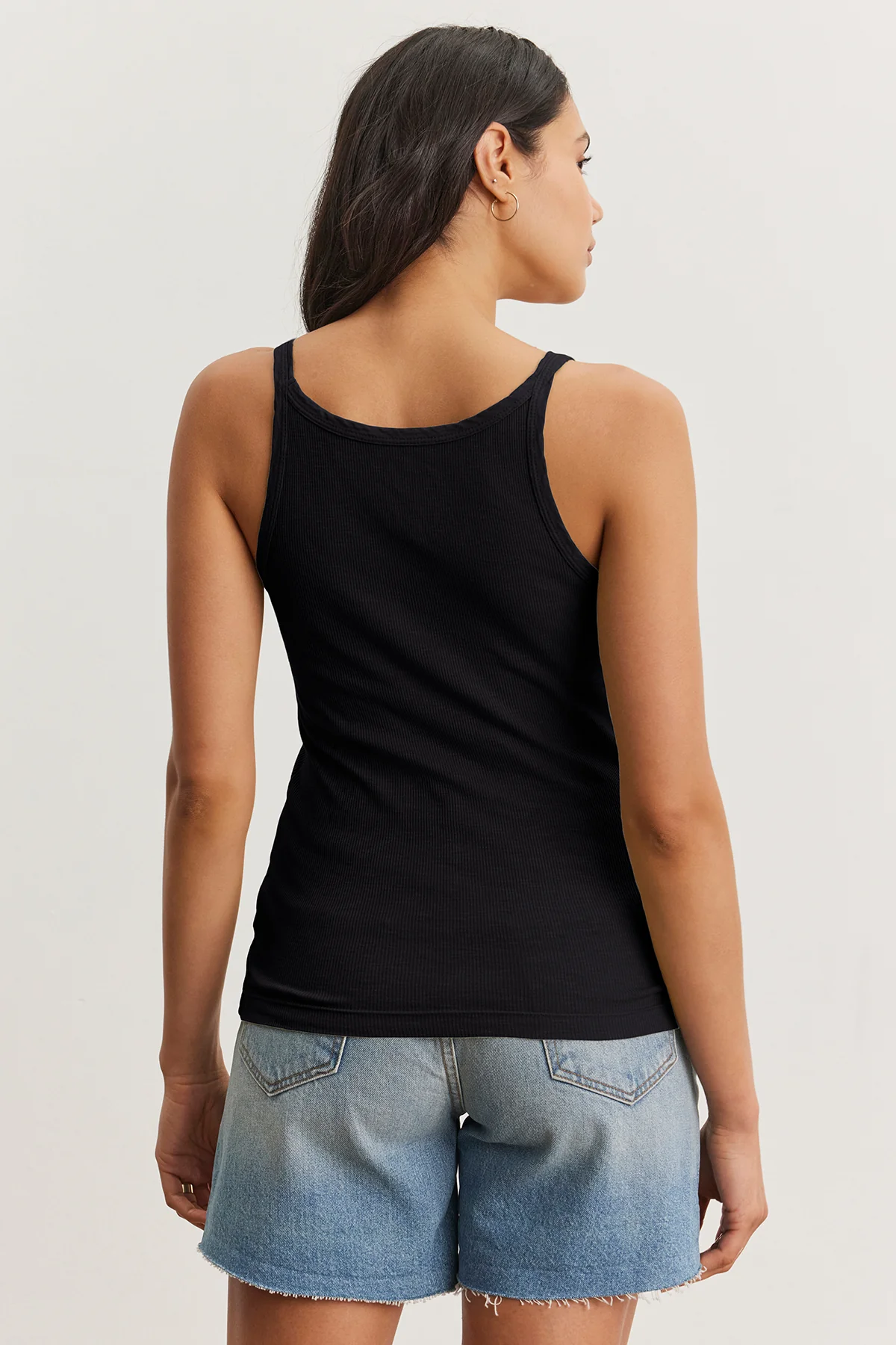 ALIZA RIBBED COTTON LAYERING TANK