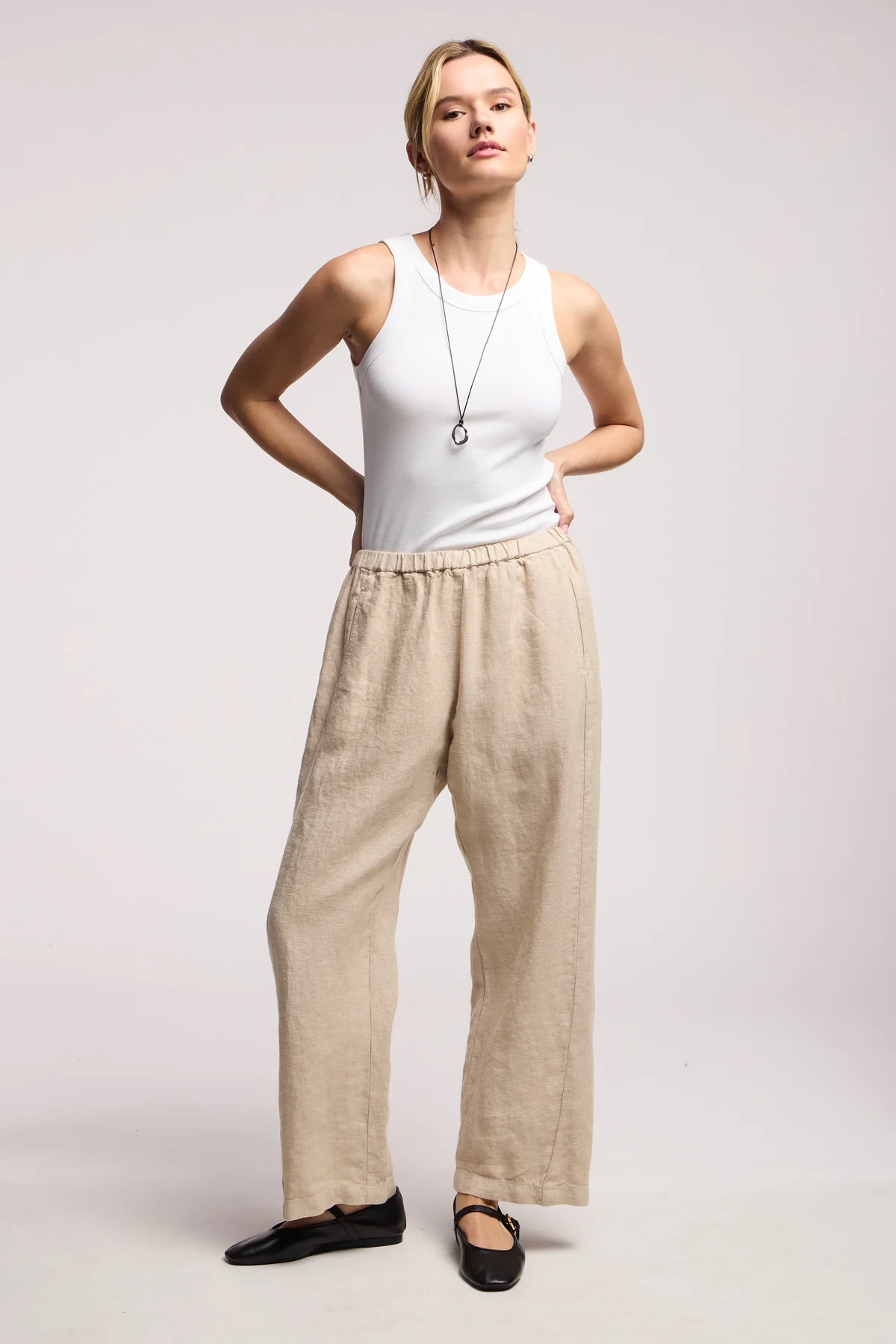 CELINE HEAVY LINEN PANT