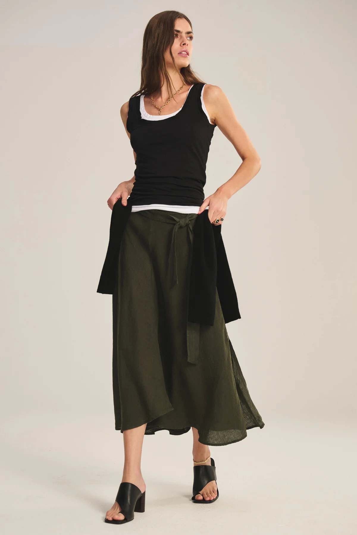 MALINA LINEN SKIRT