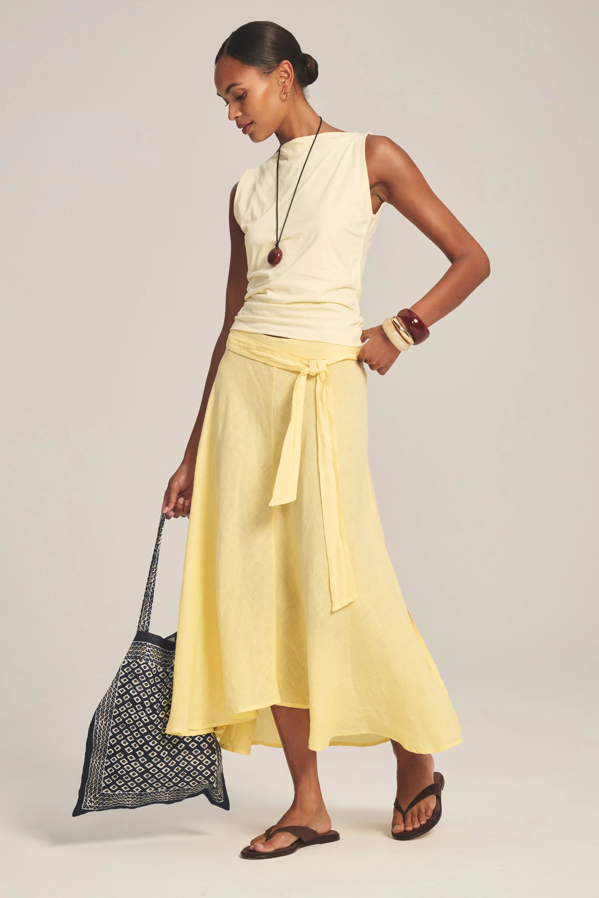 MALINA LINEN SKIRT