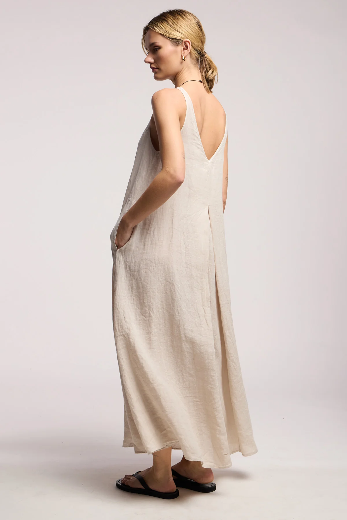 RETA LINEN DRESS