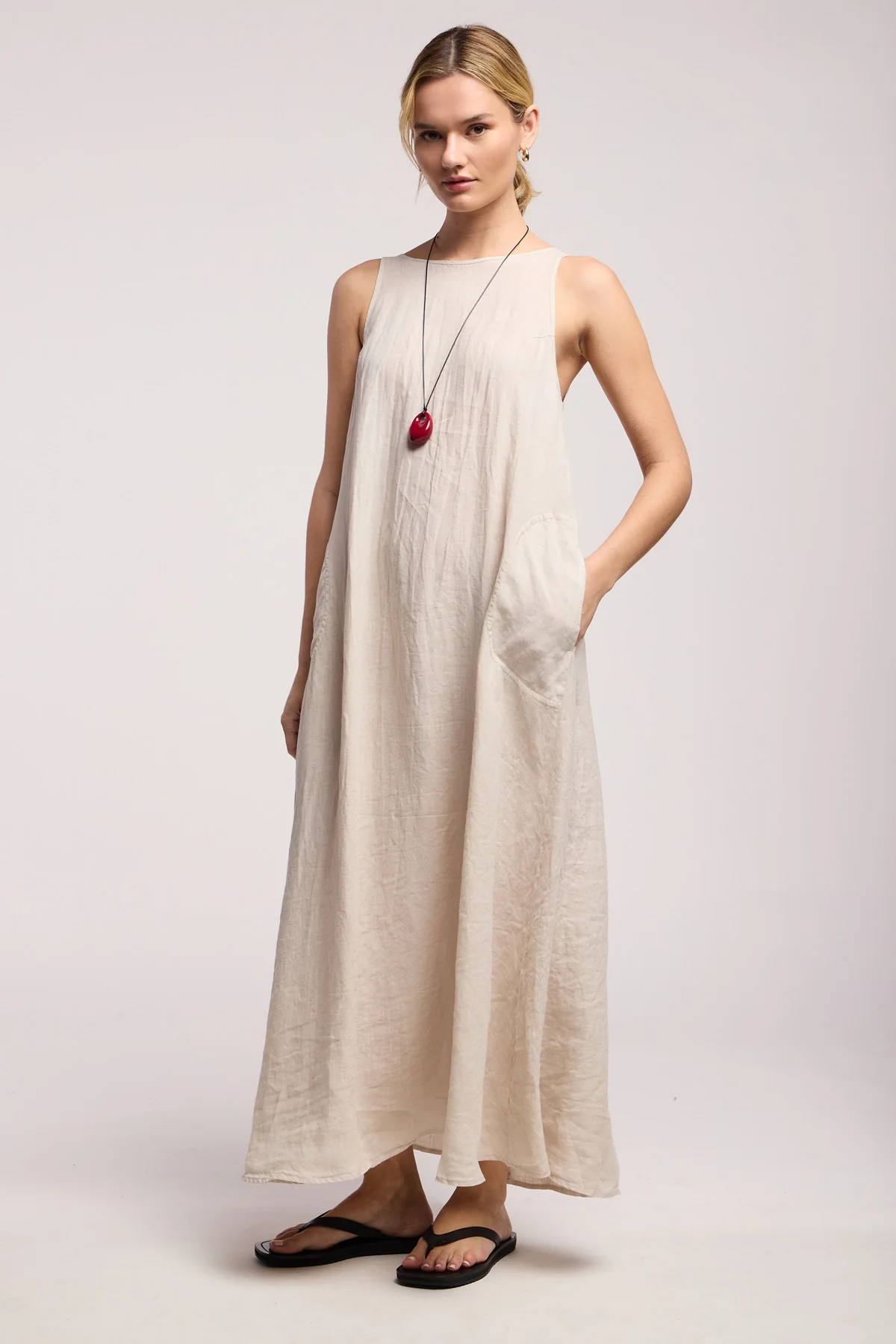 RETA LINEN DRESS