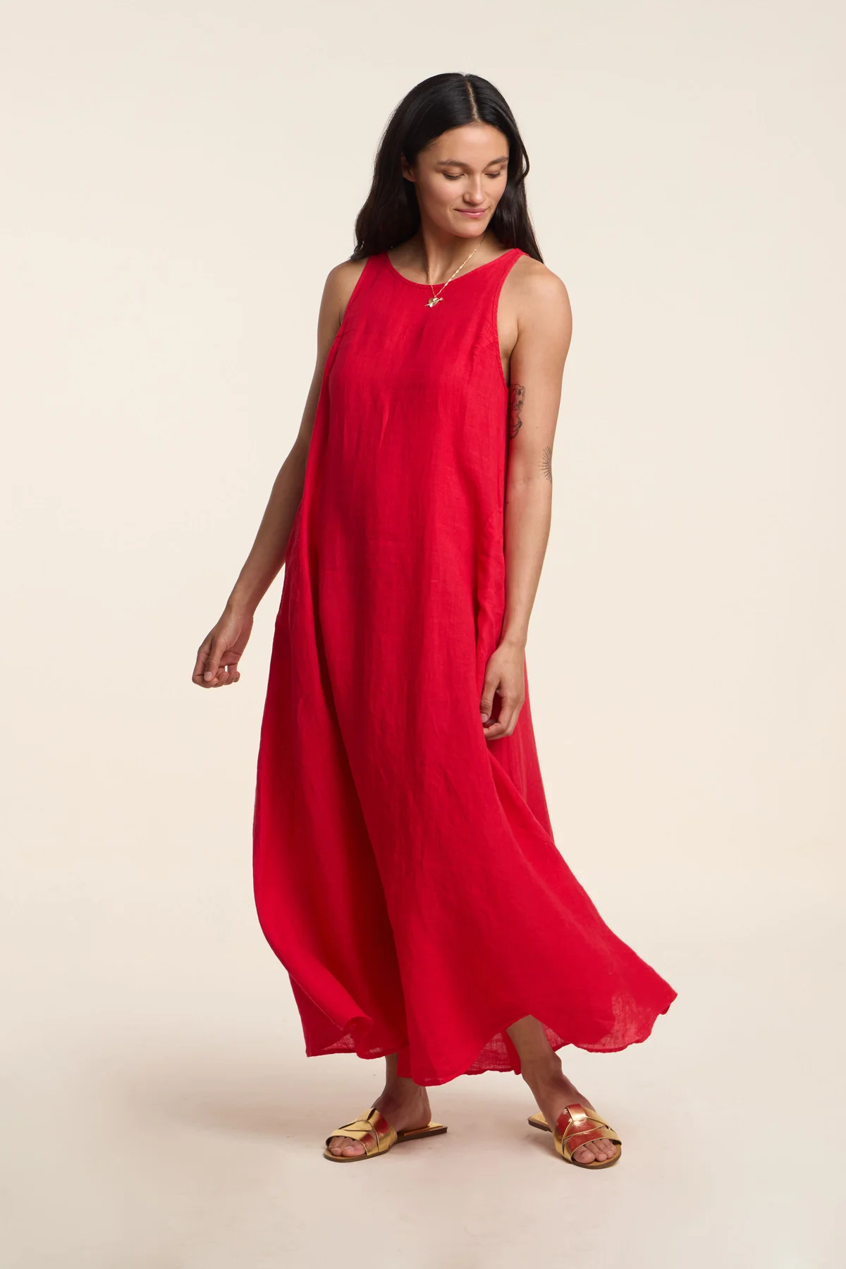 RETA LINEN DRESS