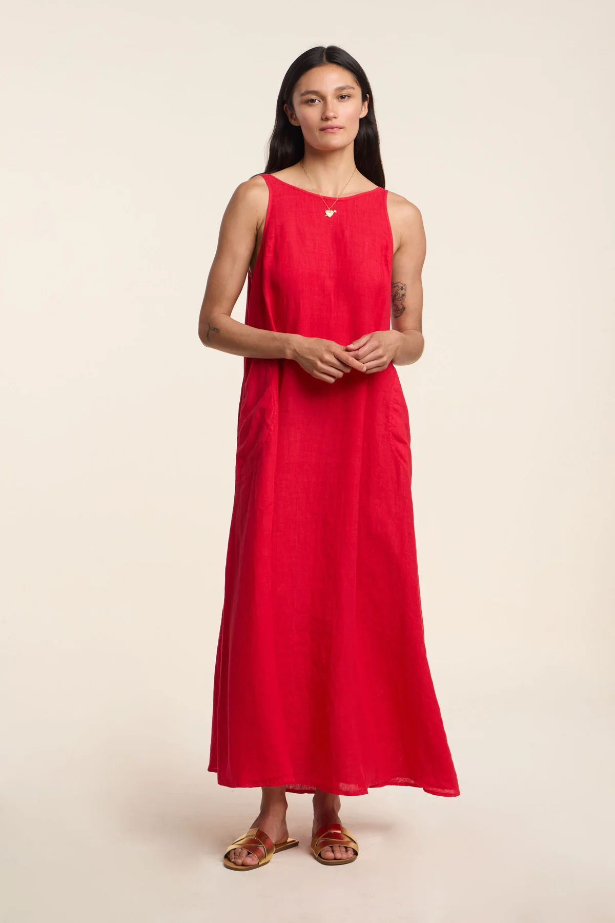 RETA LINEN DRESS
