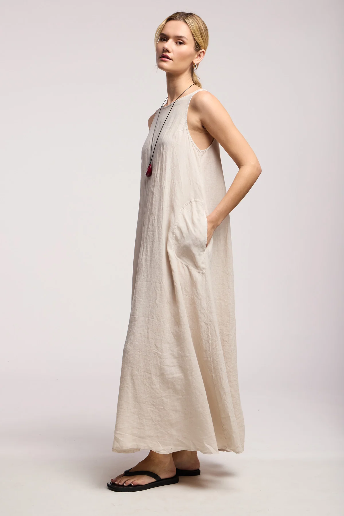 RETA LINEN DRESS