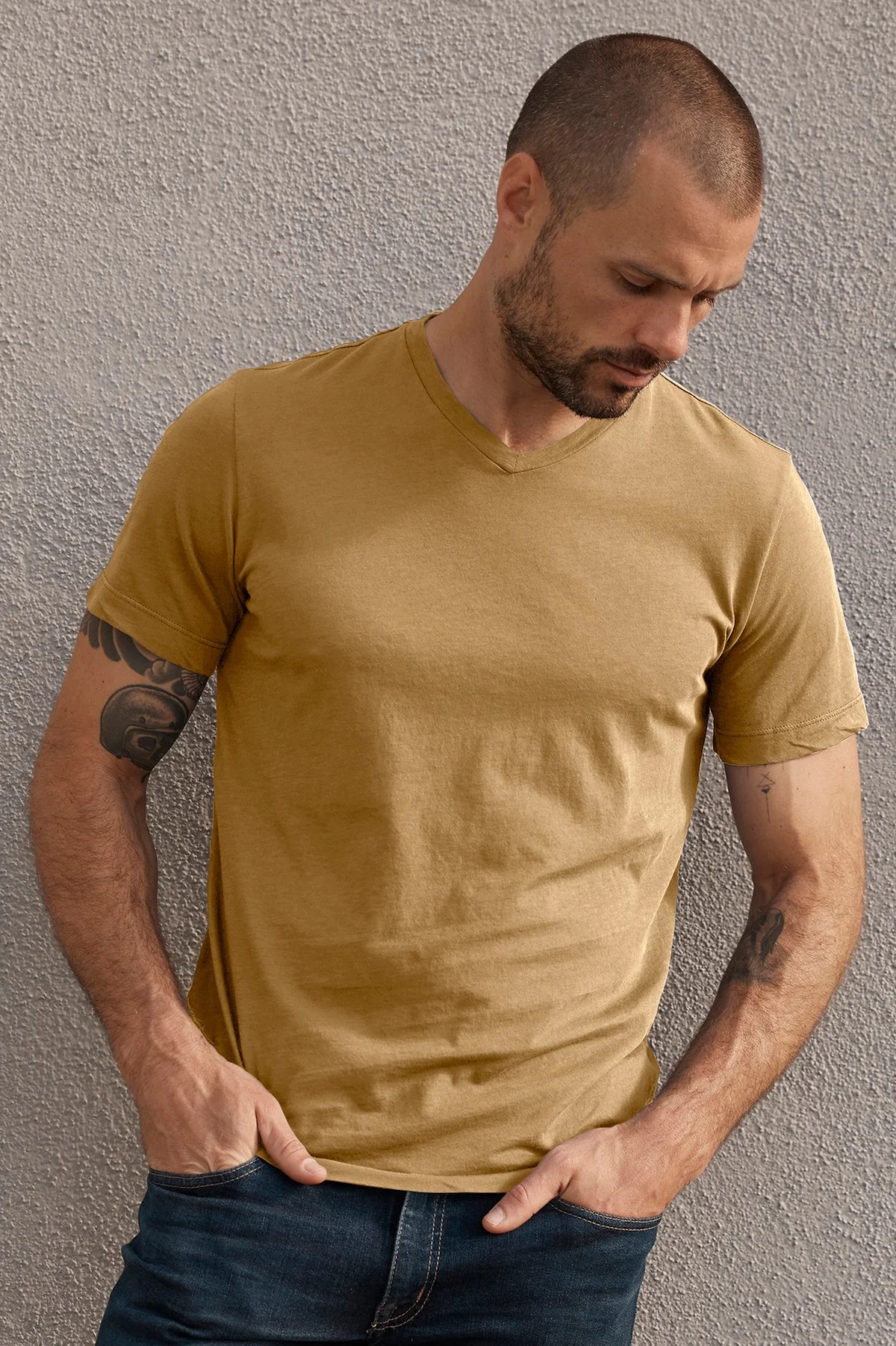 SAMSEN WHISPER CLASSIC V-NECK TEE