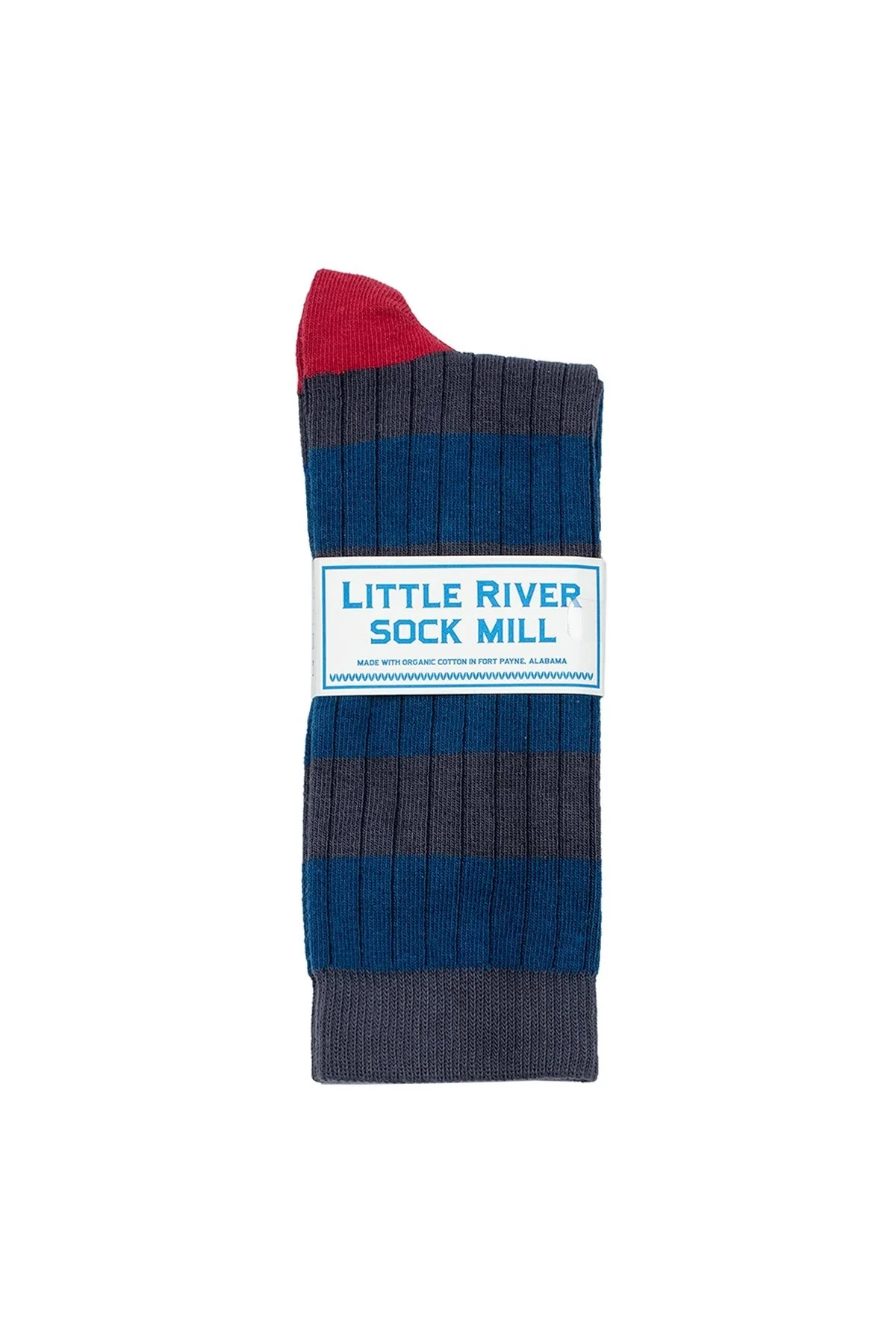 4100-striped-rib-crew-sock-by-little-river-sock-mill-5.webp STRIPED RIB CREW SOCK BY LITTLE RIVER SOCK MILL