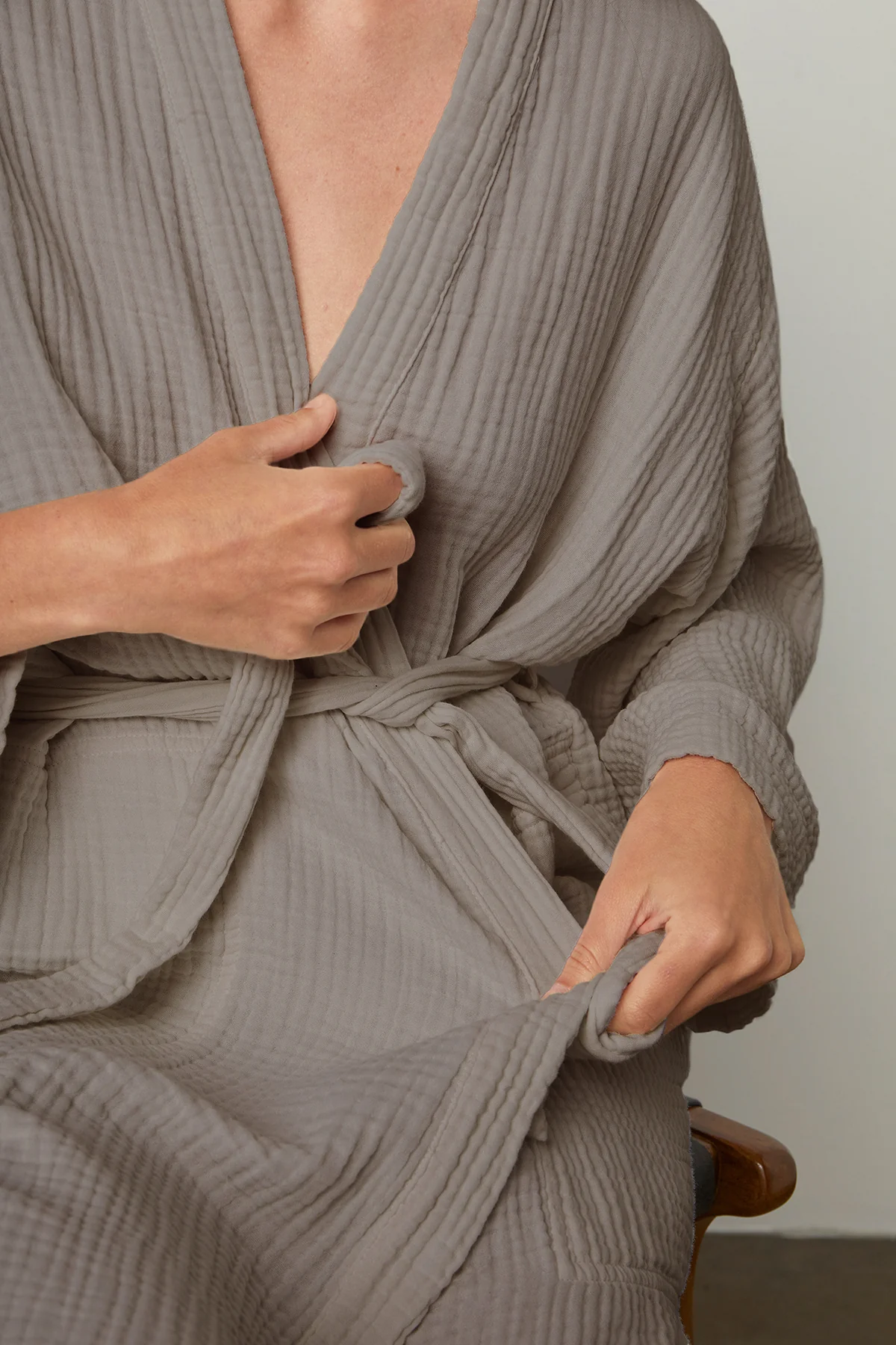 COTTON GAUZE ROBE