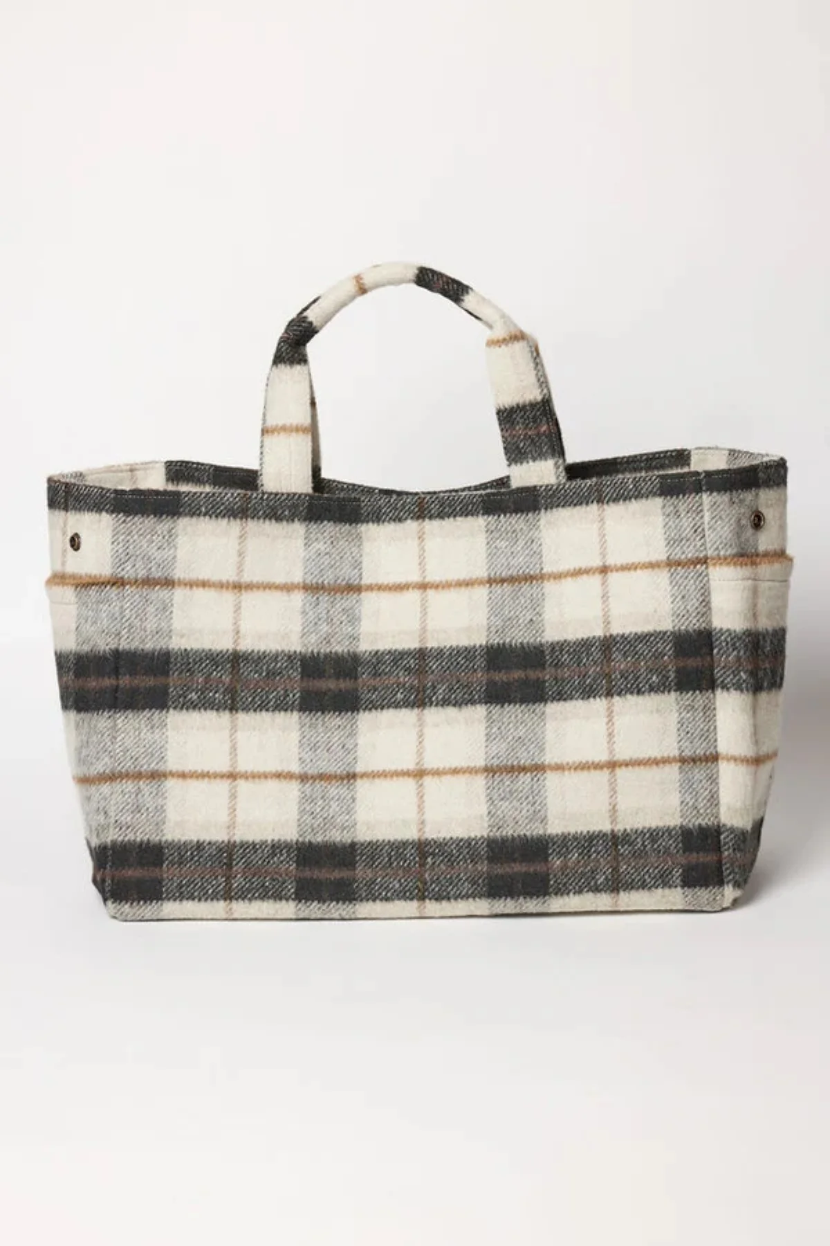 PLAID TOTE