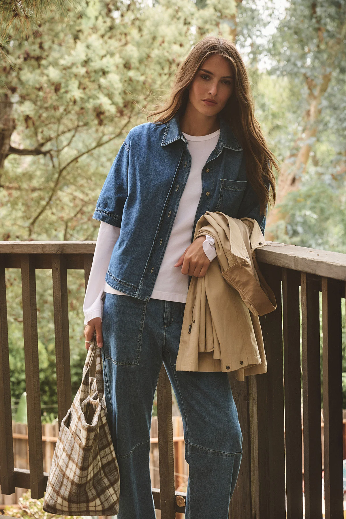 PLAID TOTE