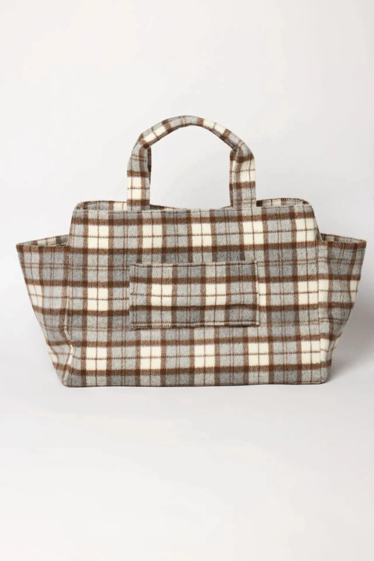 PLAID TOTE