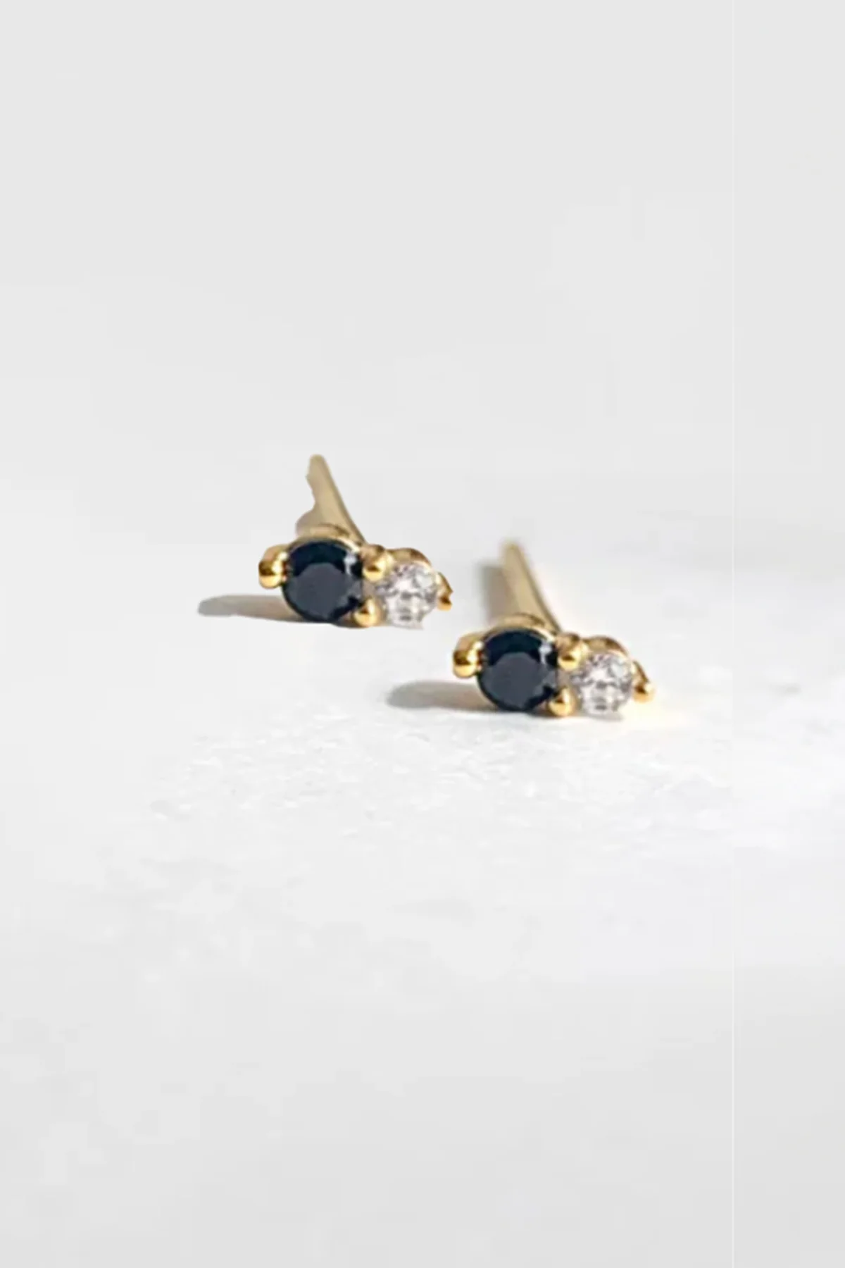 TWIN STUD ONYX BY PHYLLIS AND ROSIE