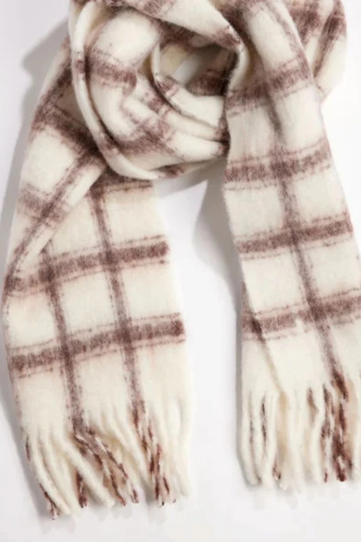 WARM WINDOW PLAID SCARF
