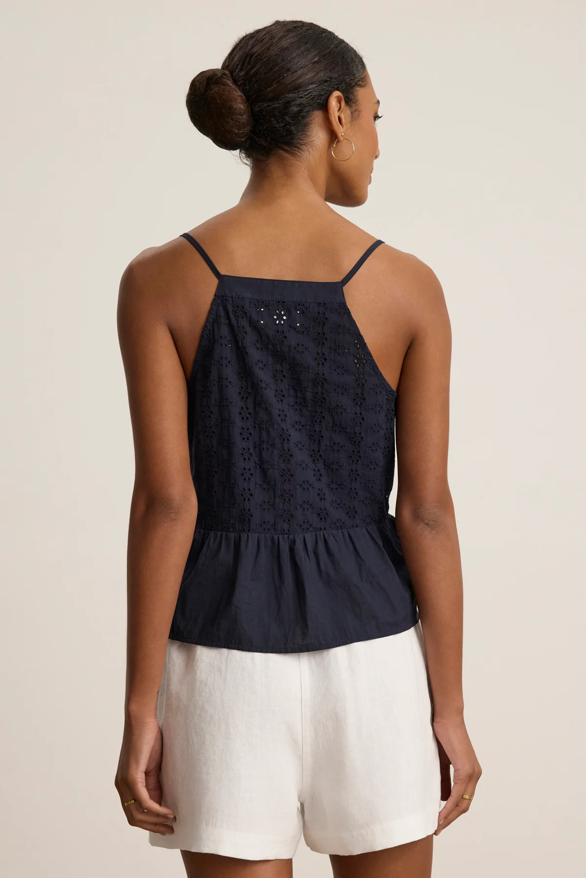ALIAH EYELET TANK TOP