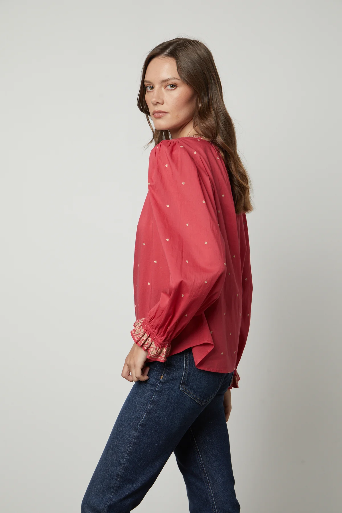 ANIA EMBROIDERED BOHO TOP