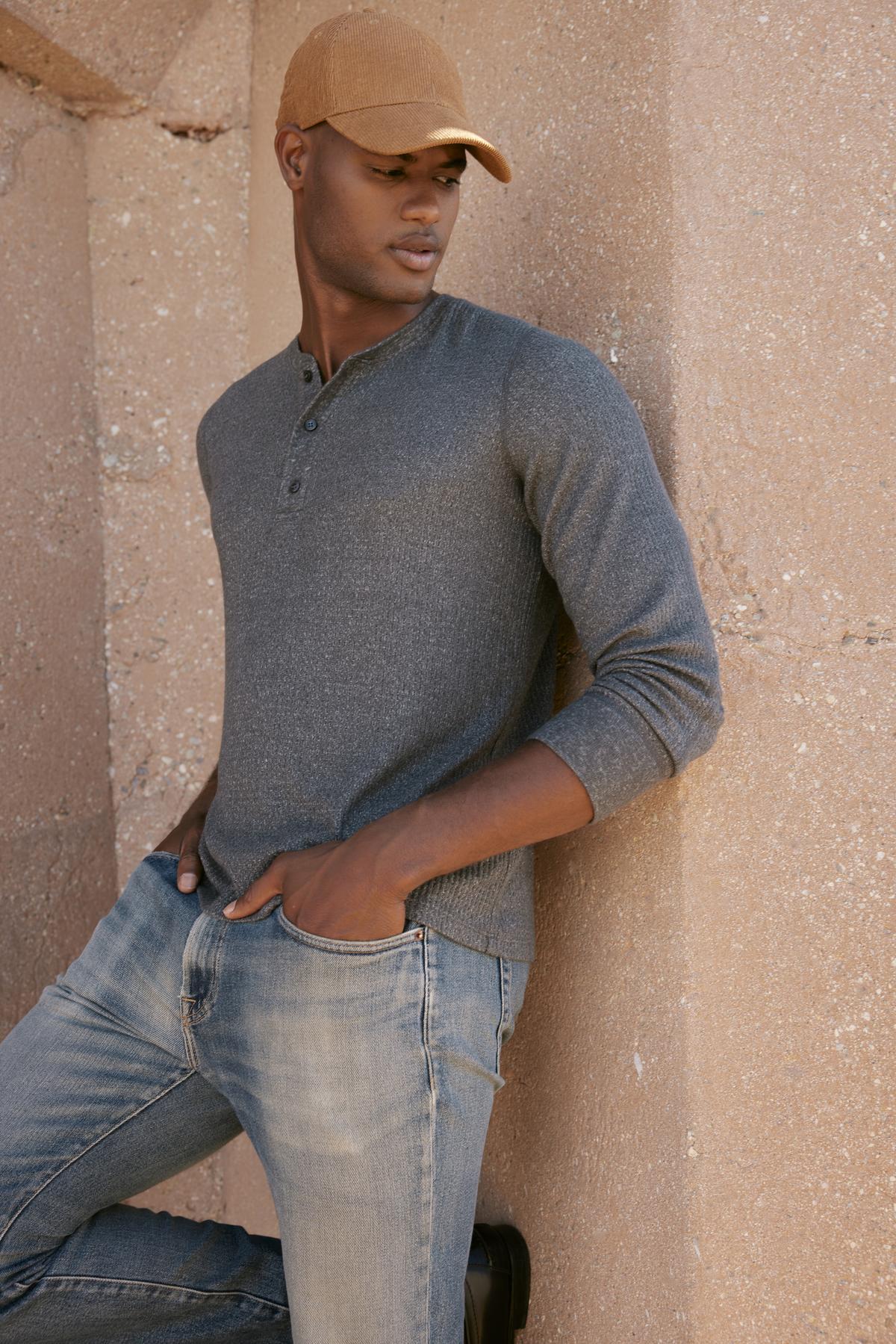 5176-anthony-thermal-henley-1.jpg ANTHONY THERMAL HENLEY