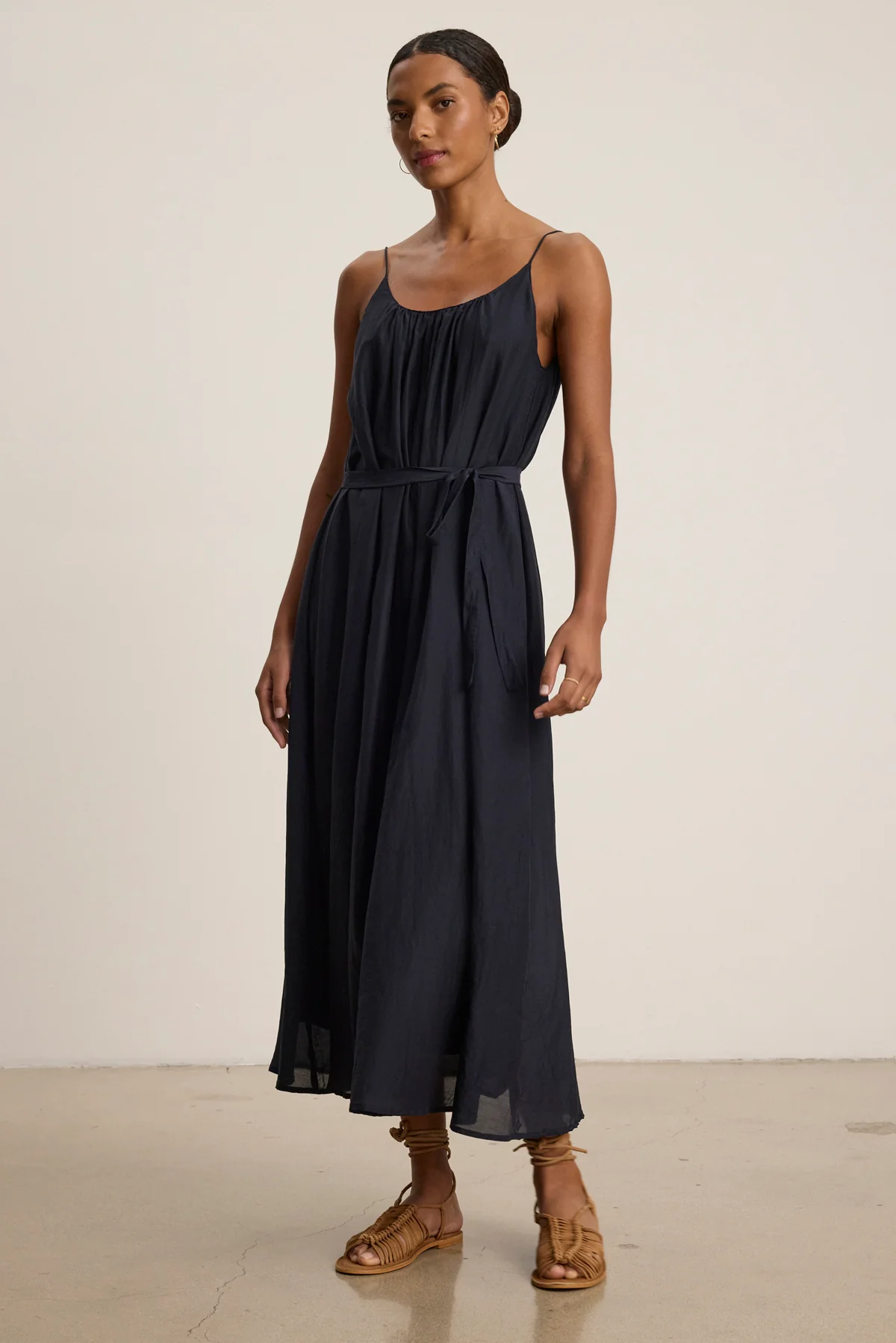 AVERY SILK COTTON VOILE DRESS